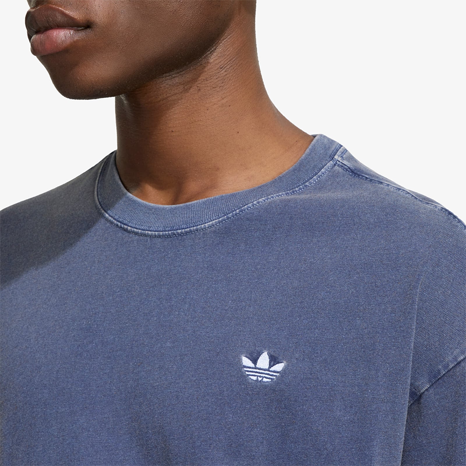 Tricouri  adidas Trefoil Essentials Washed Loose Dropped Shoulder T-Shirt Dark Blue