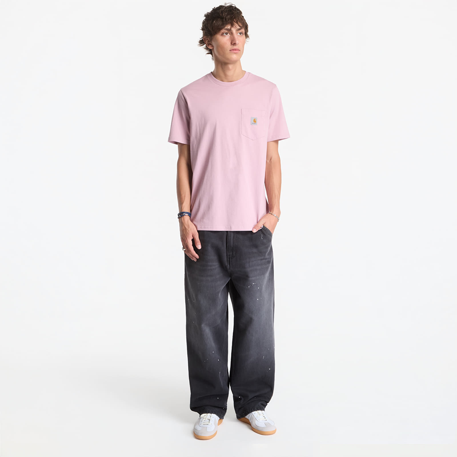 Pánská trička Carhartt WIP S/S Pocket T-Shirt UNISEX Hortensia