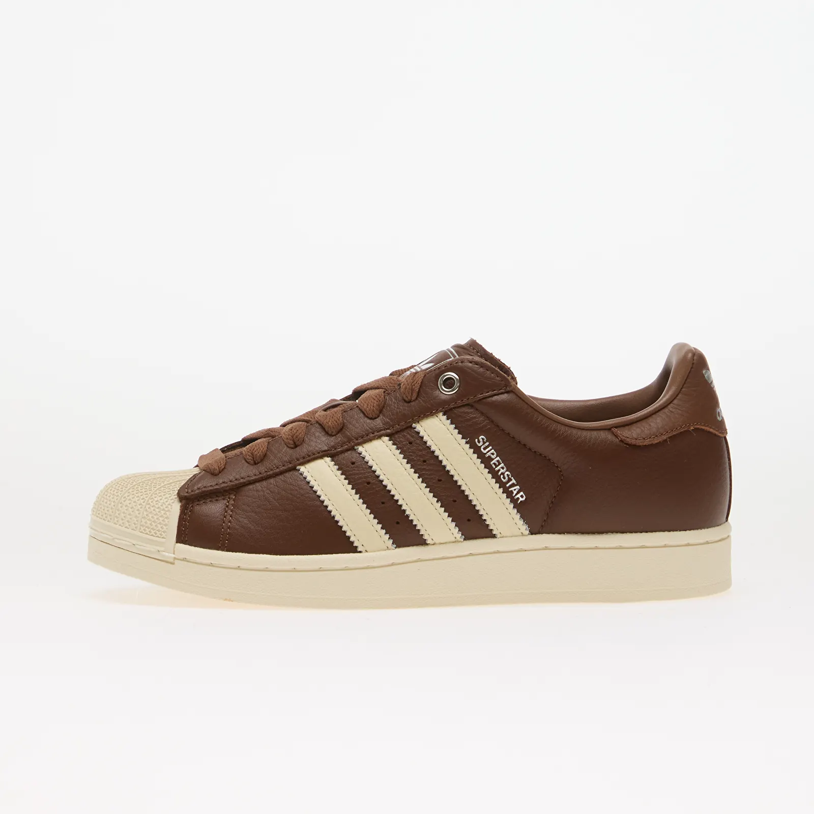 Men's sneakers and shoes adidas Superstar II Preloved Brown/ Cream White/ Silver Met.