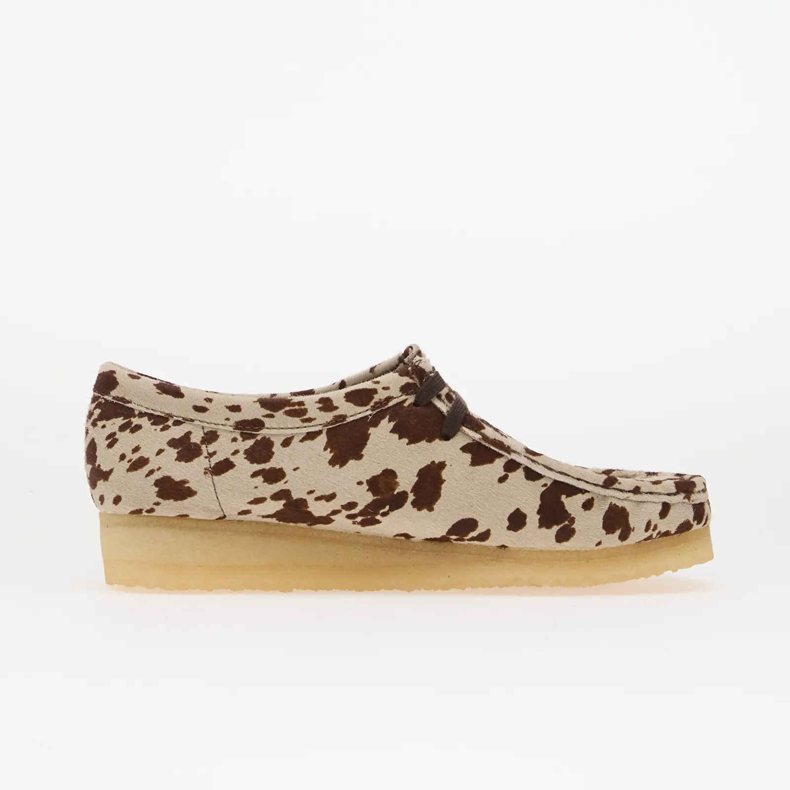 Ženske tenisice Clarks Originals Wallabee Brown Cow Print