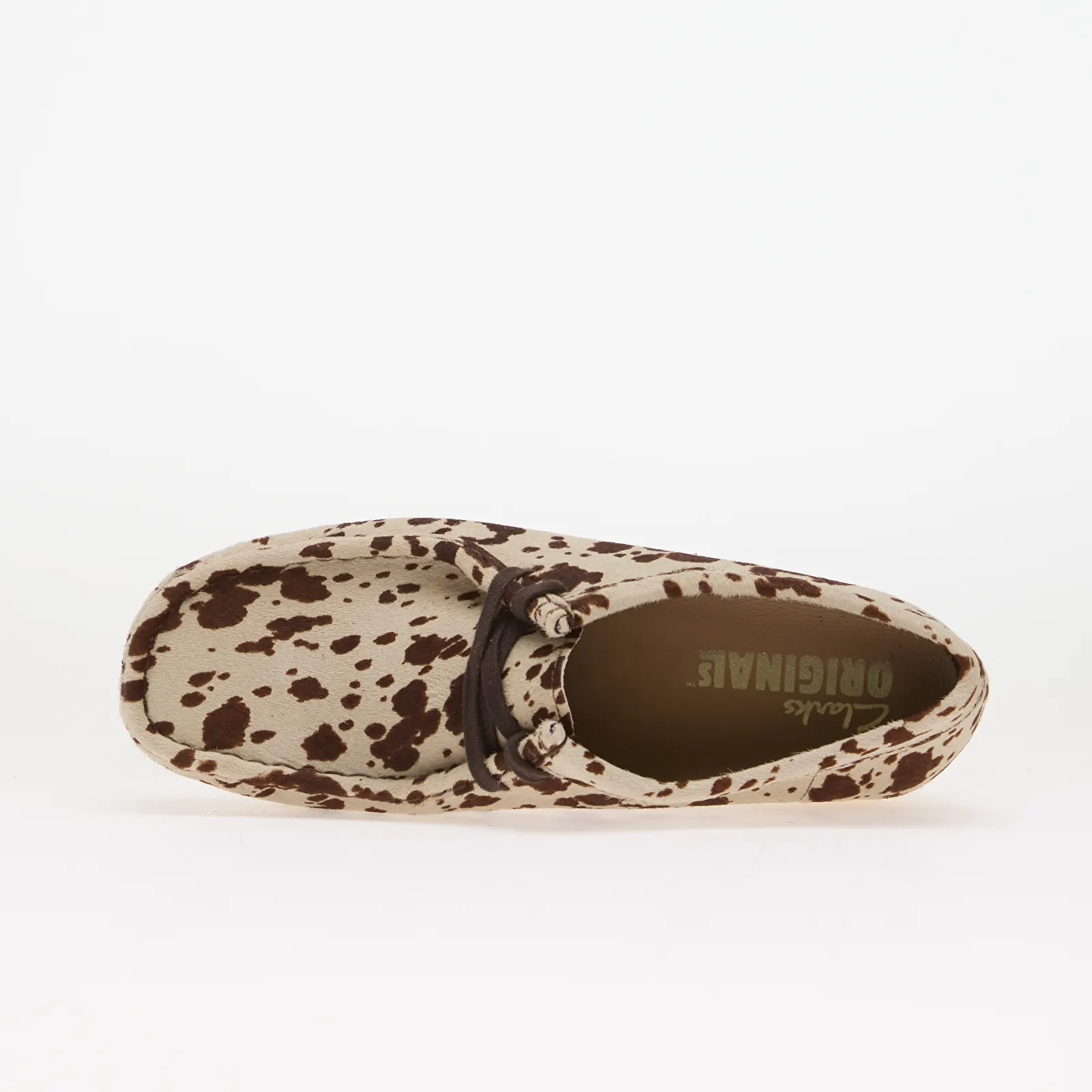 Ženske tenisice Clarks Originals Wallabee Brown Cow Print