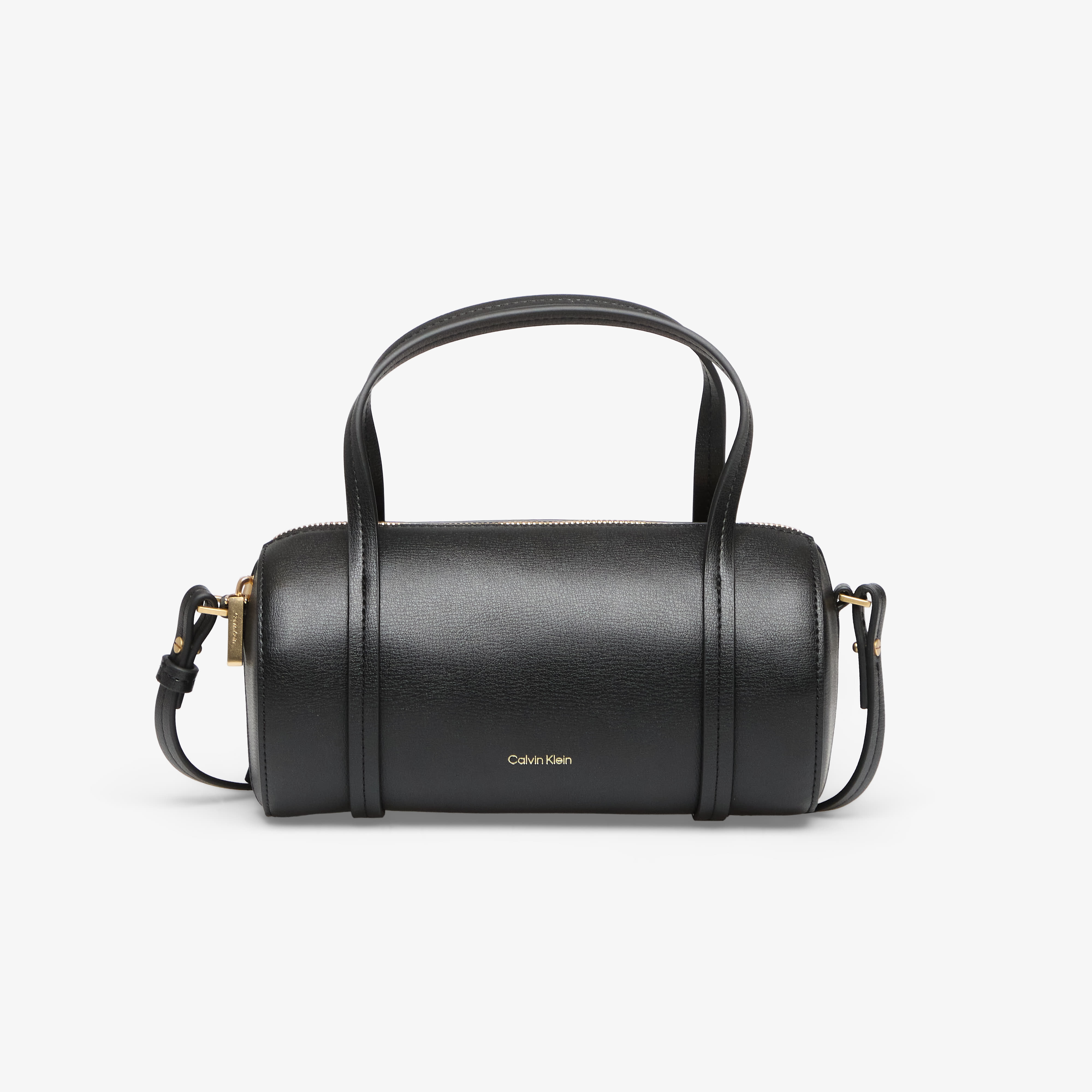 Calvin Klein Foil Logo Small Duffle Bag Black/ Toasted Coconut OS