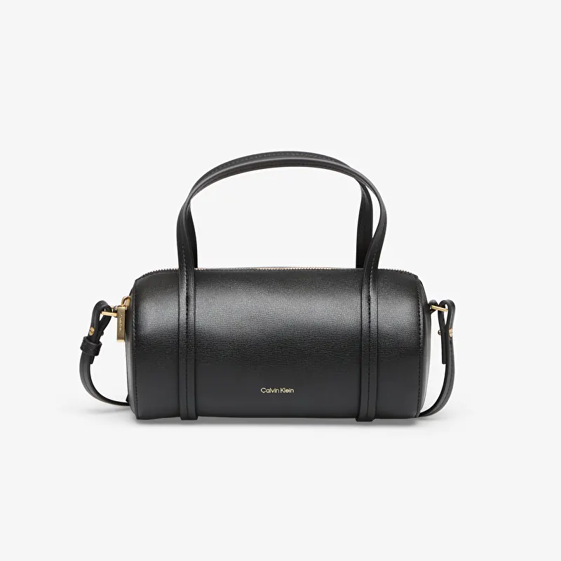 Calvin Klein Foil Logo Small Duffle Bag Black/ Toasted Coconut