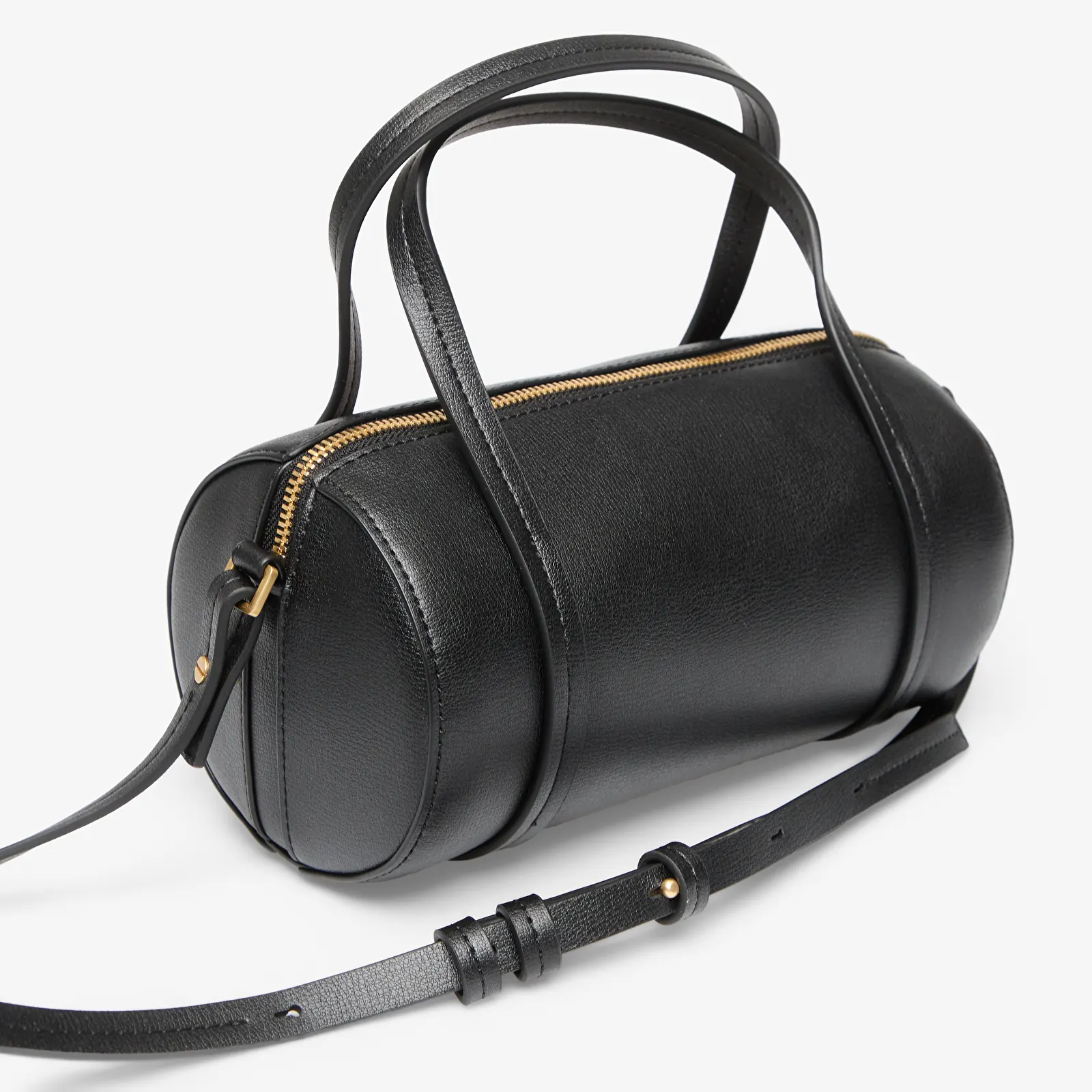 Handbags Calvin Klein Foil Logo Small Duffle Bag Black/ Toasted Coconut