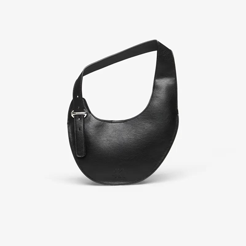 Calvin Klein Asym Buckle Shoulder Bag Black