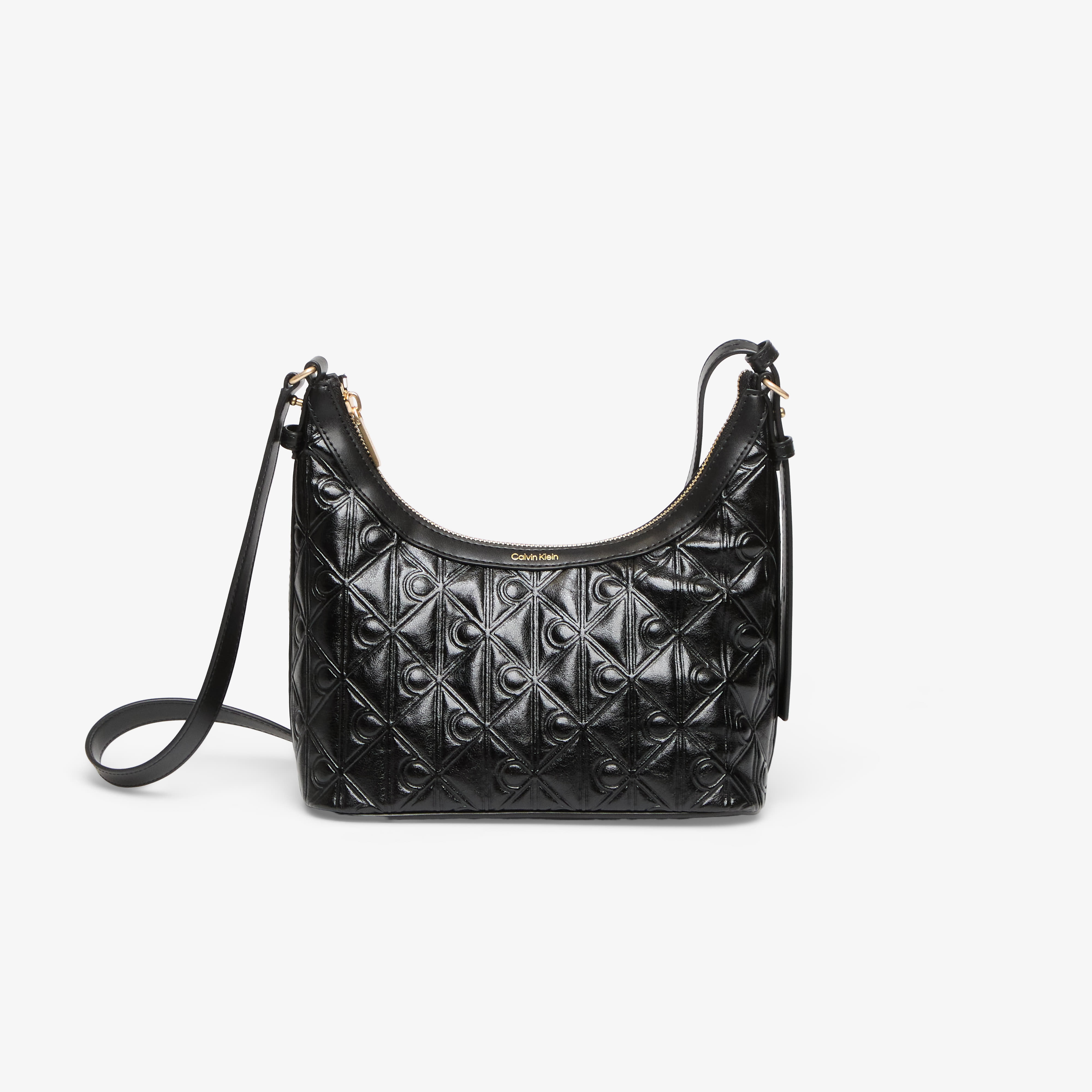 Kabelka Calvin Klein Emblem Aop Debossed Shoulder Bag Black OS
