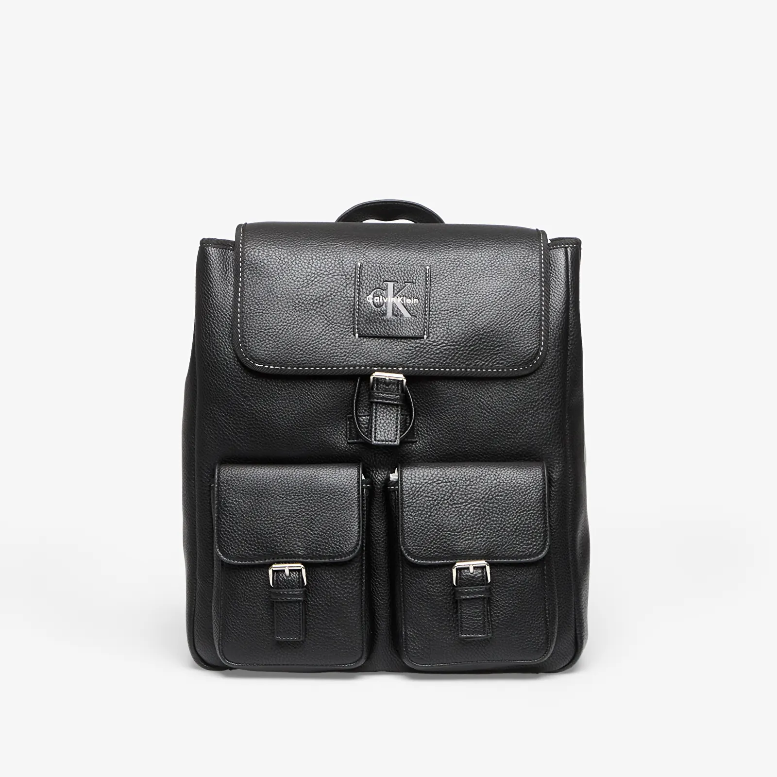 Backpacks Calvin Klein Bold Pebble Flap Backpack Black