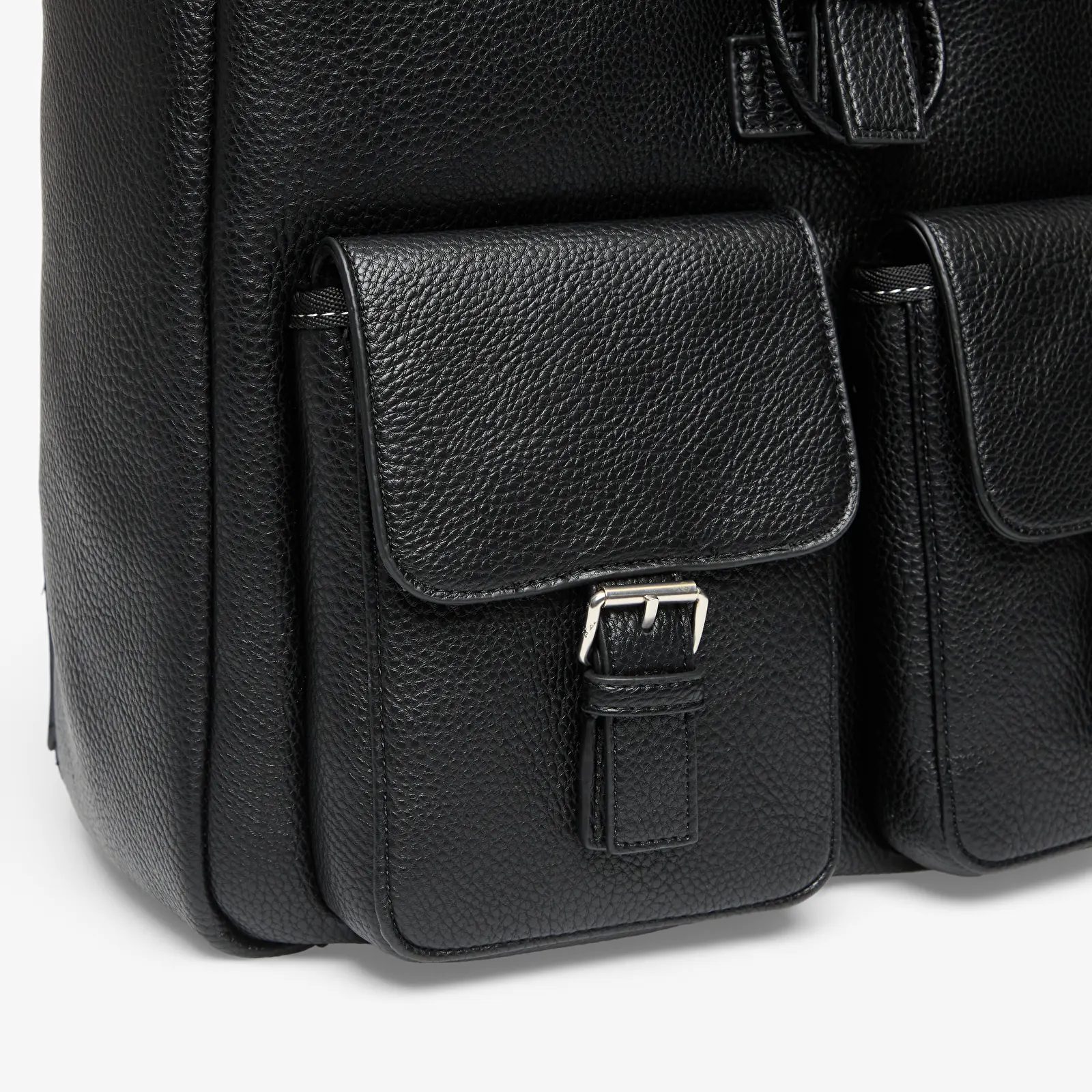 Backpacks Calvin Klein Bold Pebble Flap Backpack Black