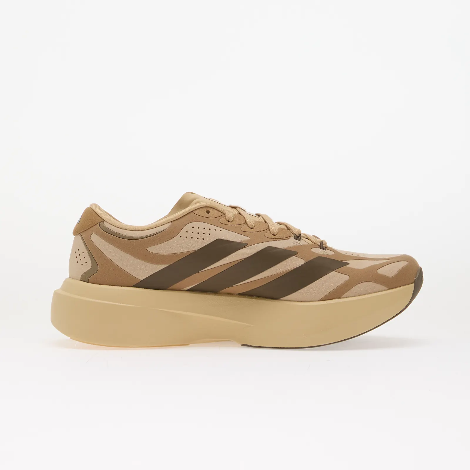 Ανδρικά παπούτσια adidas Adizero EVO SL Exo Suede Magic Beige/ Cargo Brown/ Cardboard