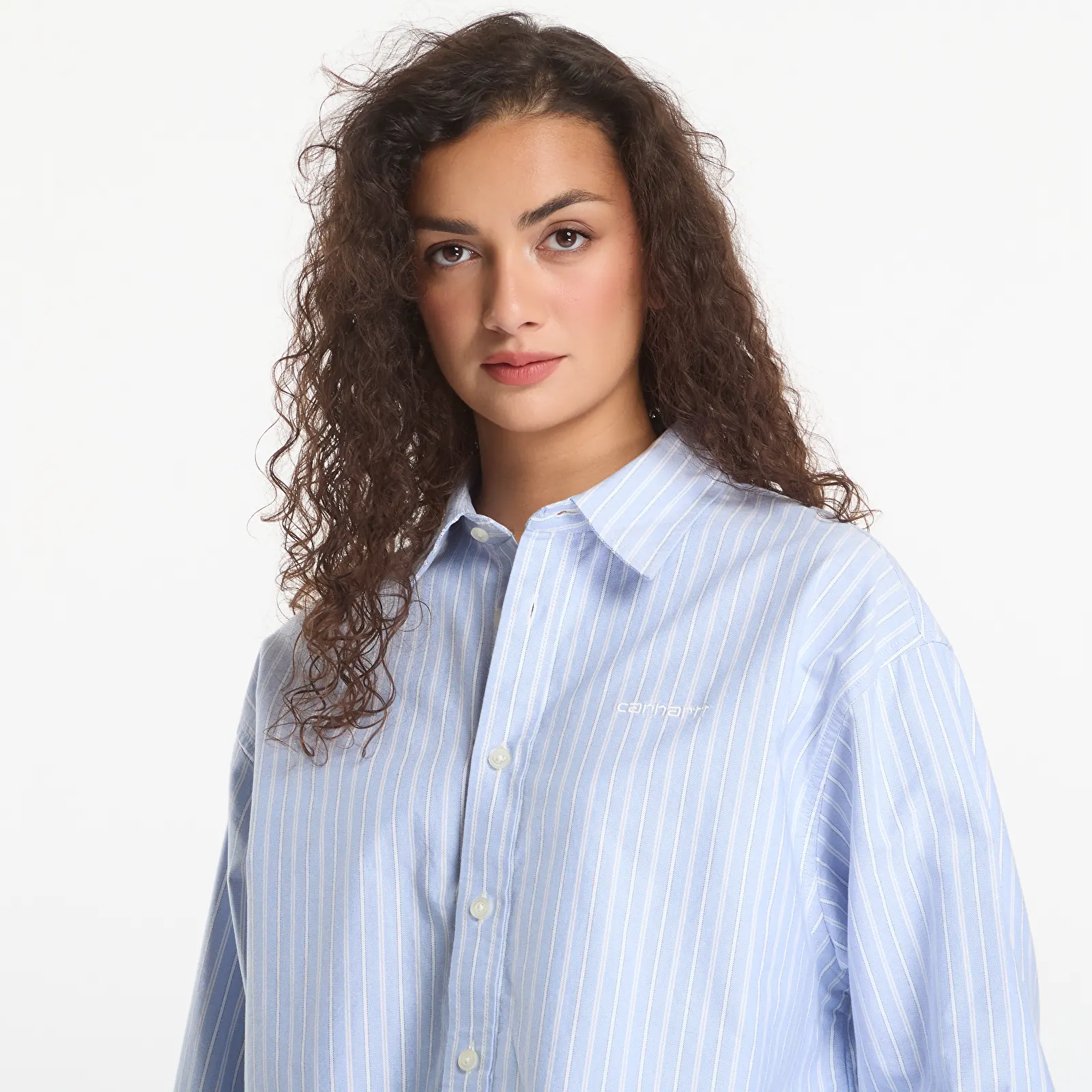 Krekli Carhartt WIP W' L/S Kanan Shirt Kanan Stripe, Bleach