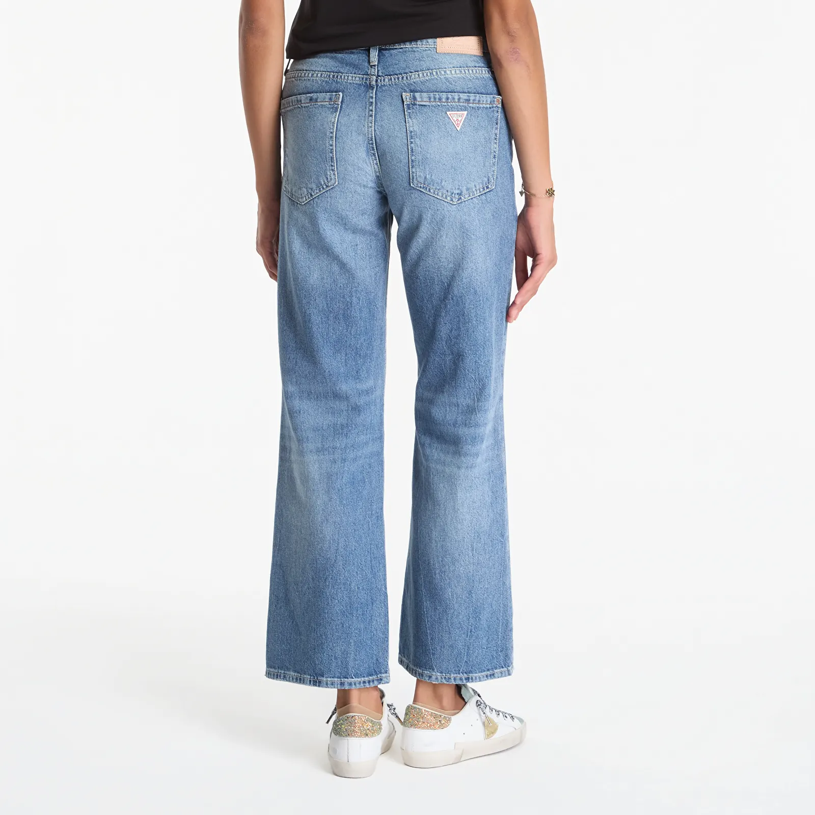 Teksad GUESS Mid Rise Slouchy Fit Brown