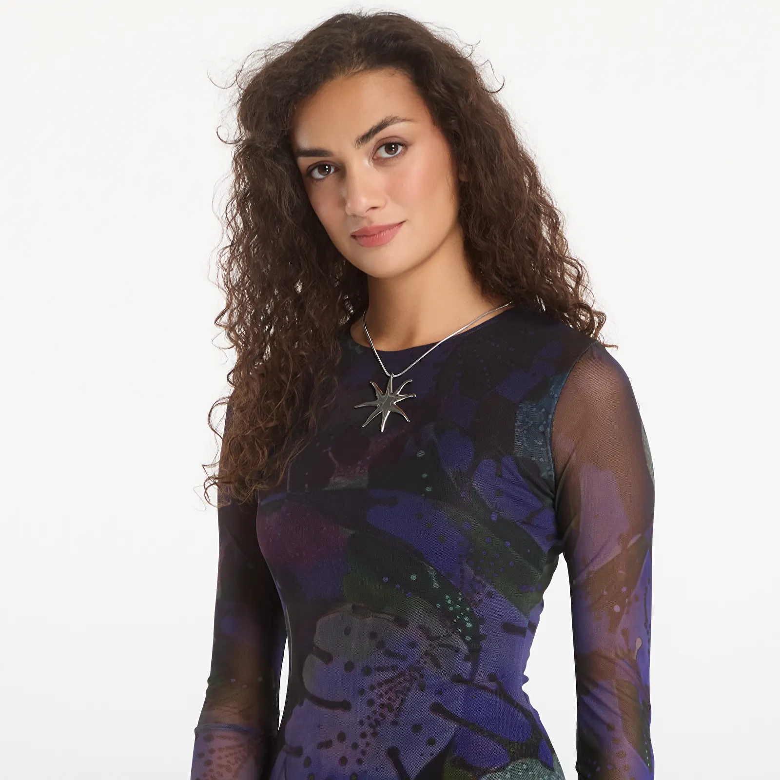 Kjoler Desigual Leafs Lacroix Dress Blue
