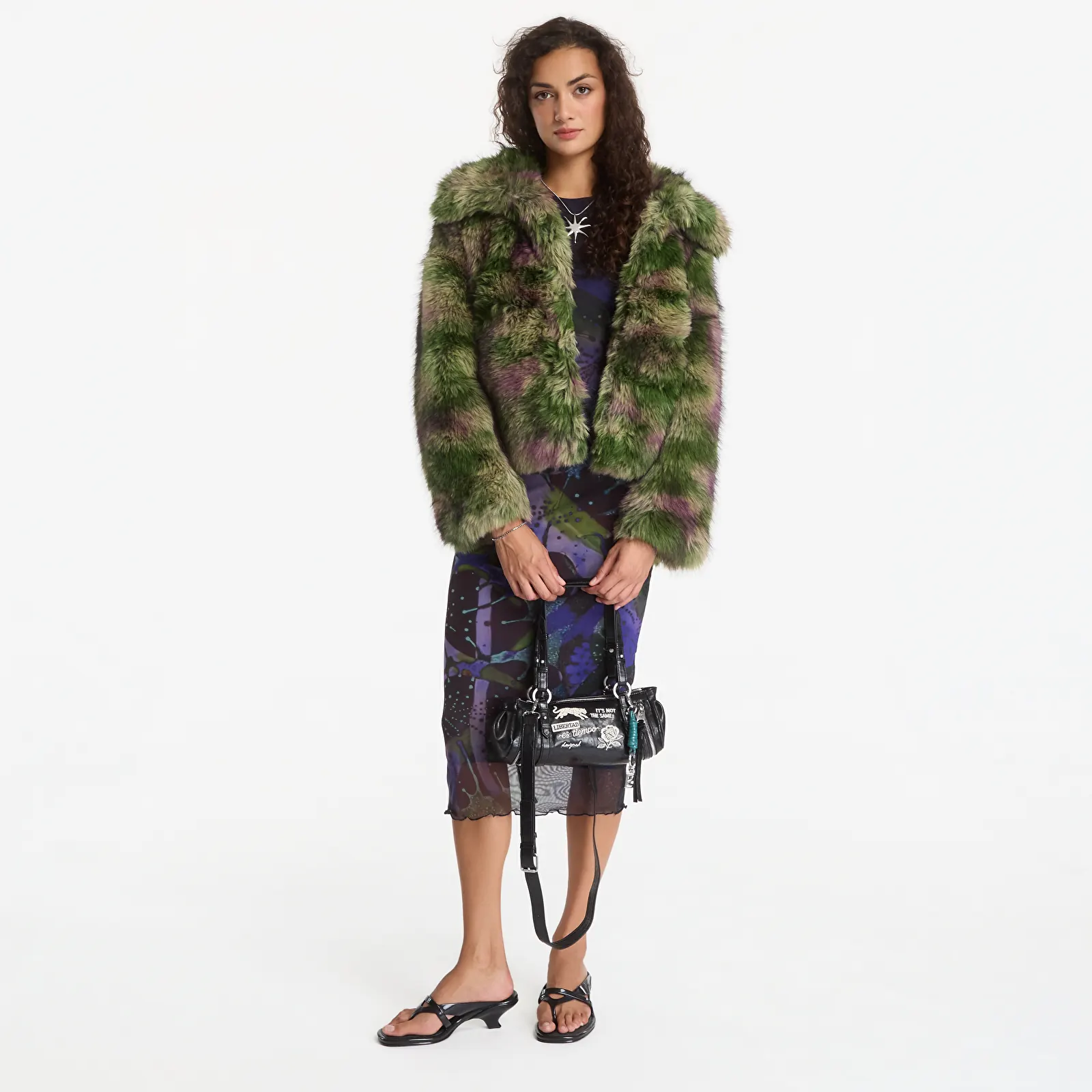 Plašči  Desigual Camomille Lacroix Coat Green