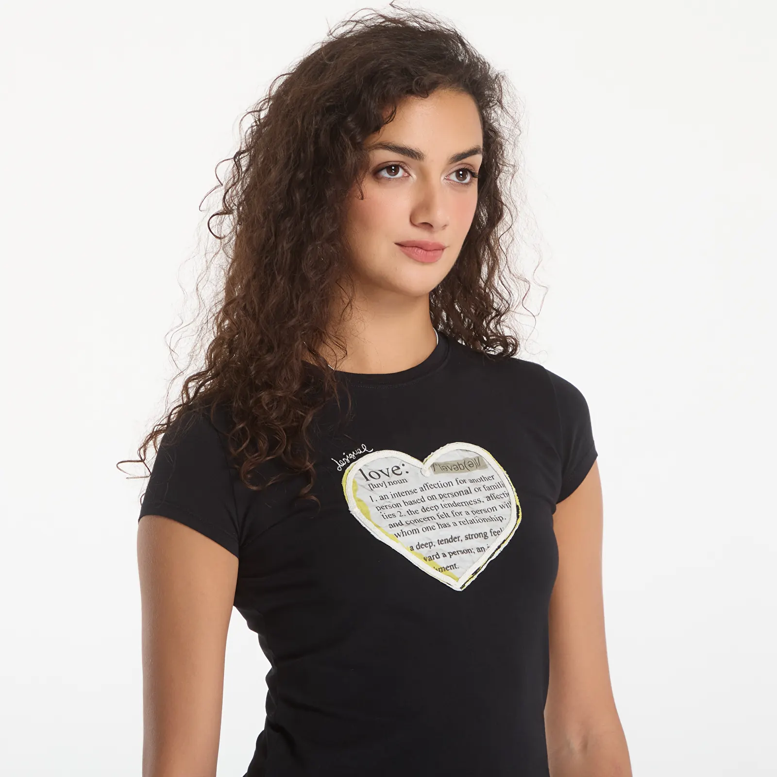 T-shirts Desigual Love T-Shirt Black