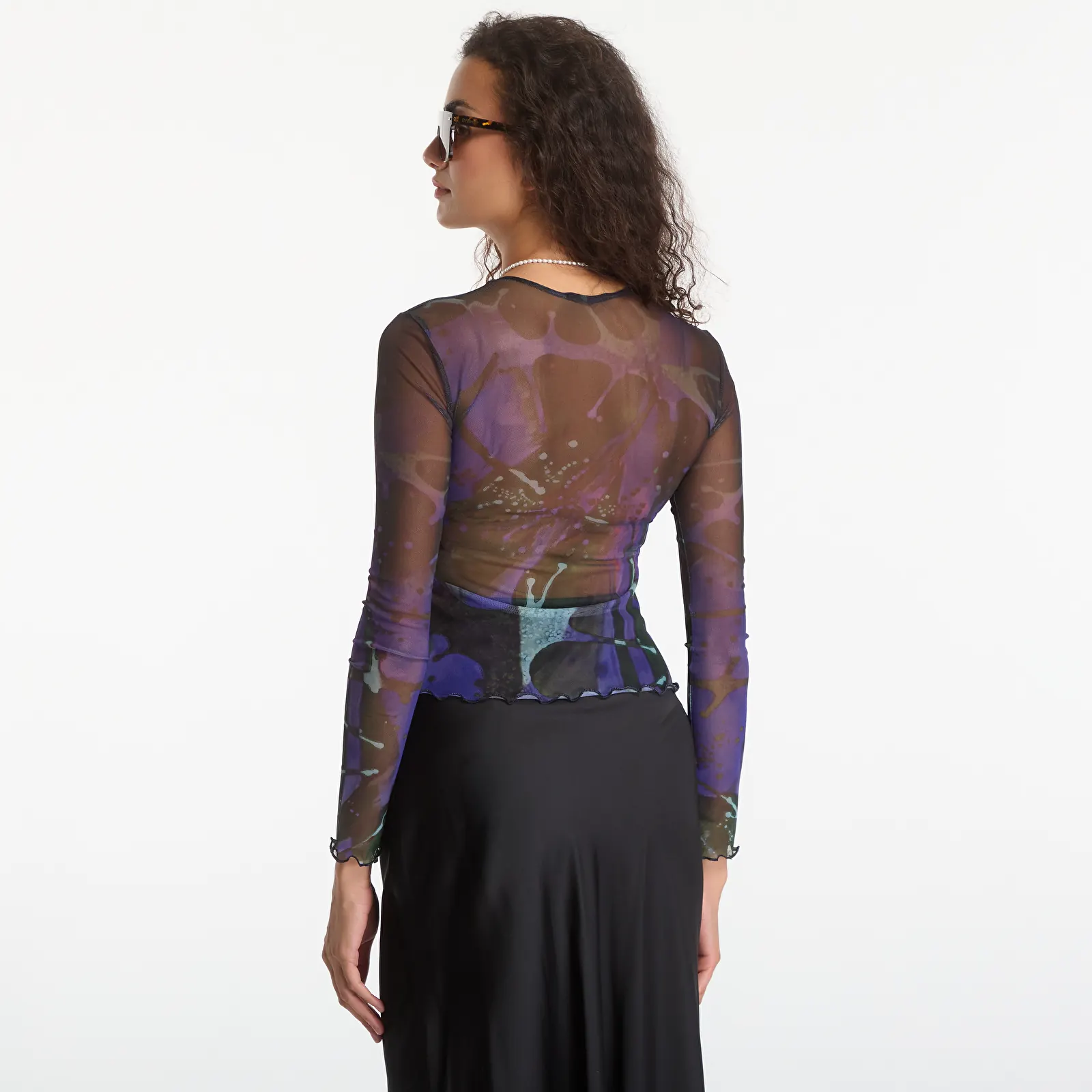 T-shirts Desigual Dots Leaf Lacroix T-Shirt Blue