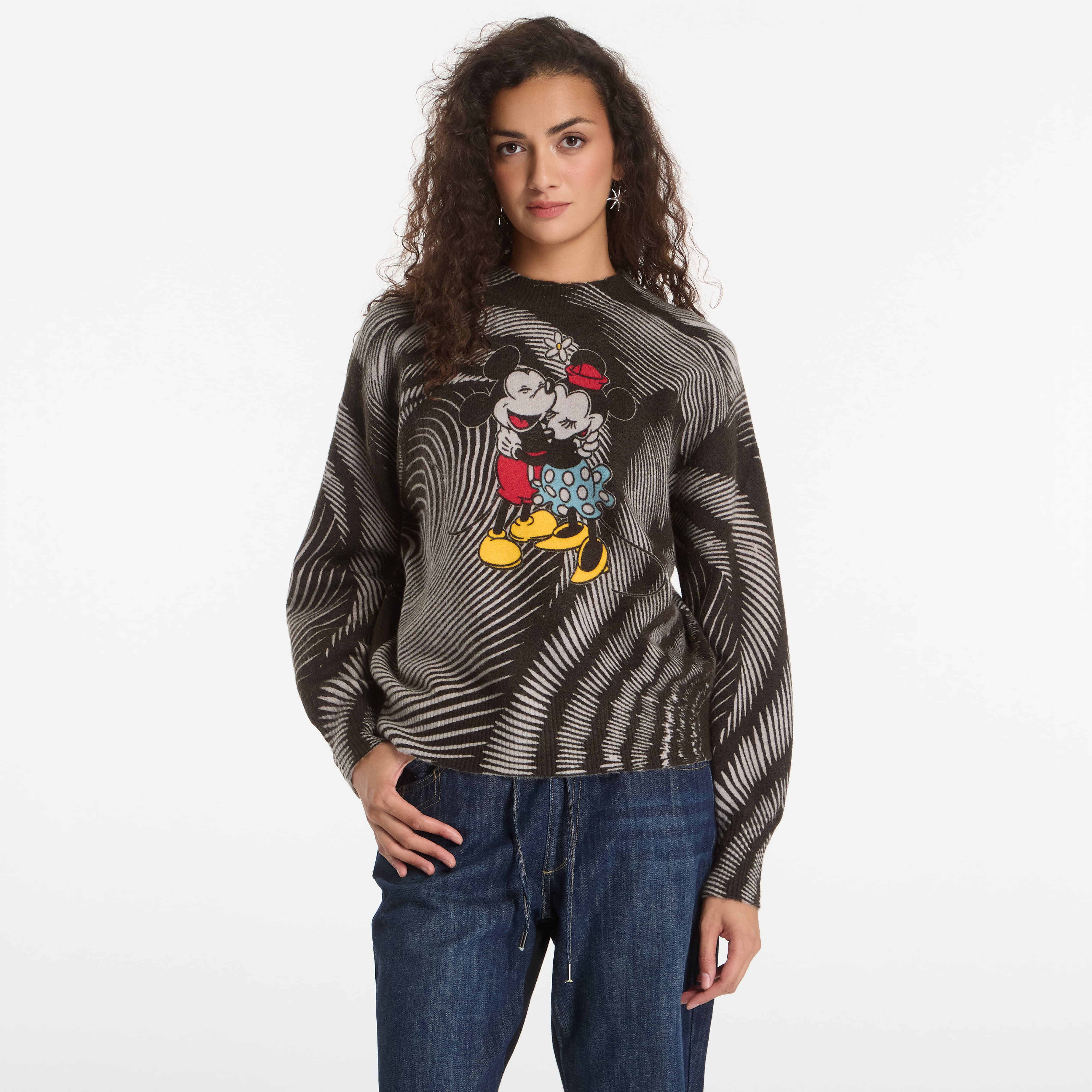 Пуловер Desigual Hug Mickey Pullover Black L
