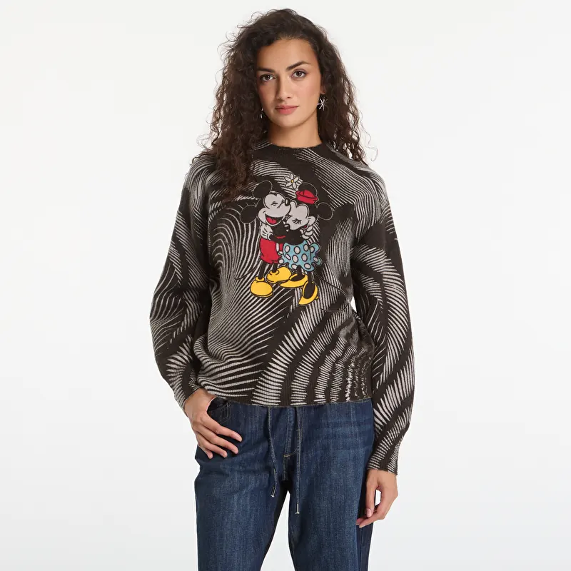 Πουλόβερ Desigual Hug Mickey Pullover Black