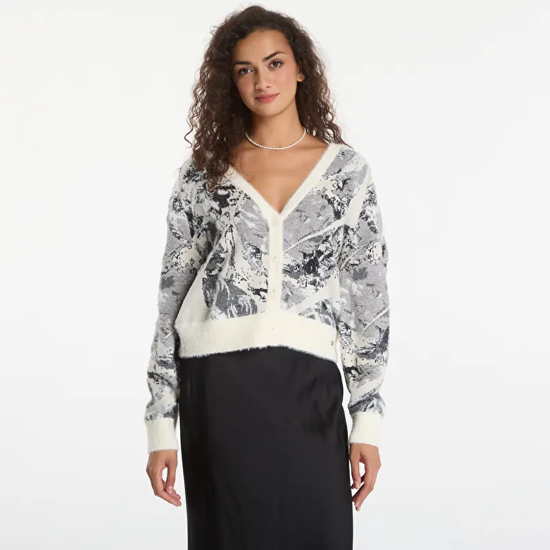 Desigual Bouquet Lacroix Pullover White