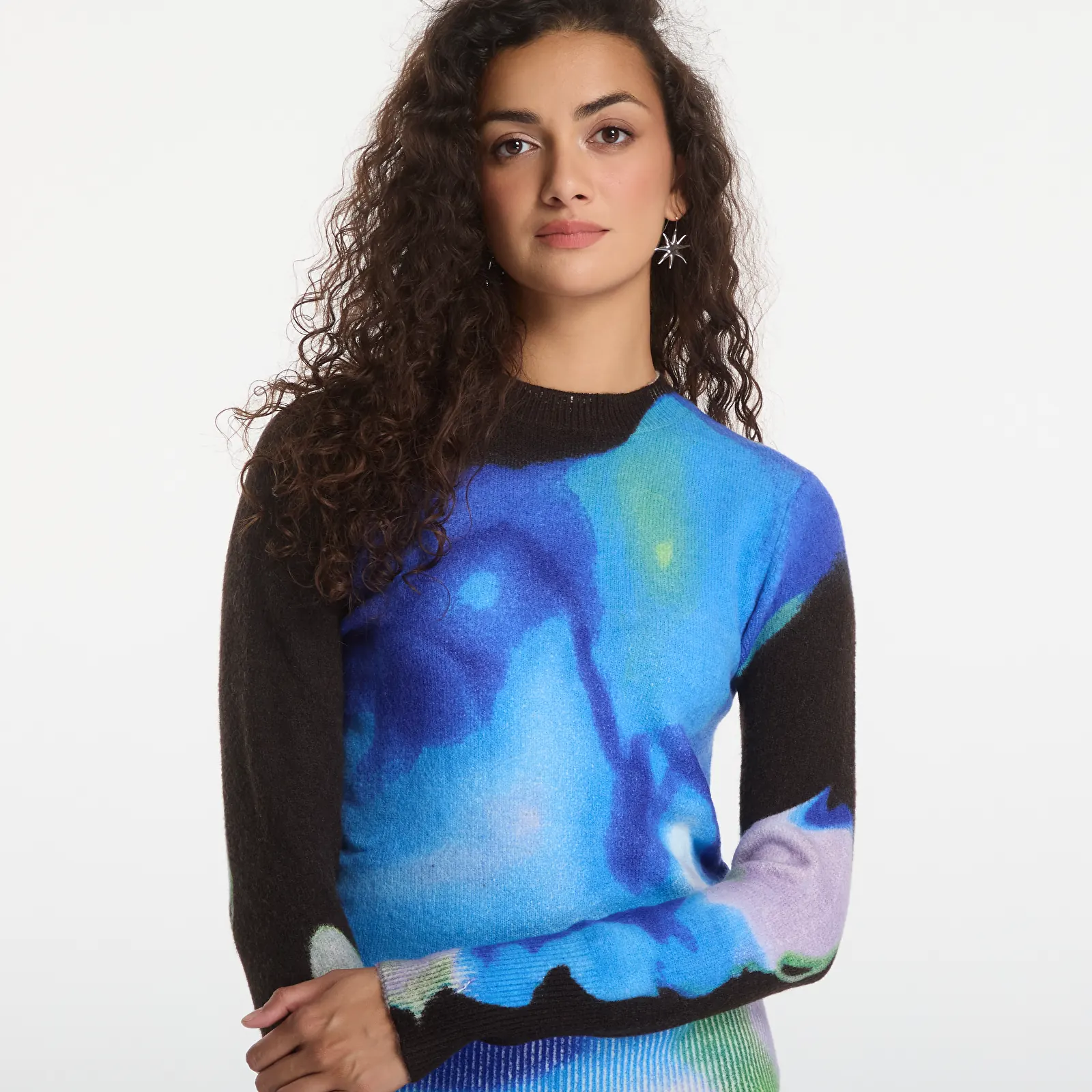 Свитеры и джемперы Desigual Clouds Lacroix Pullover Blue