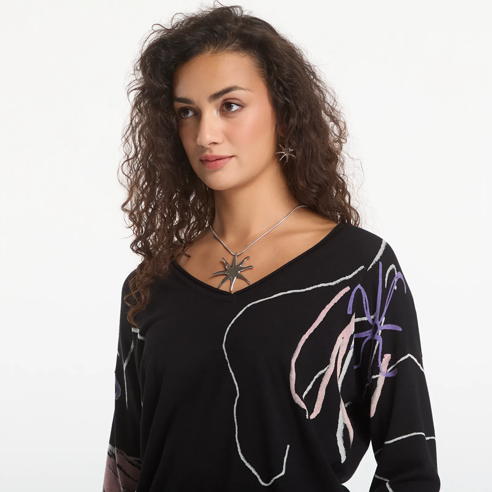 Πουλόβερ Desigual Femnaif Pullover Black