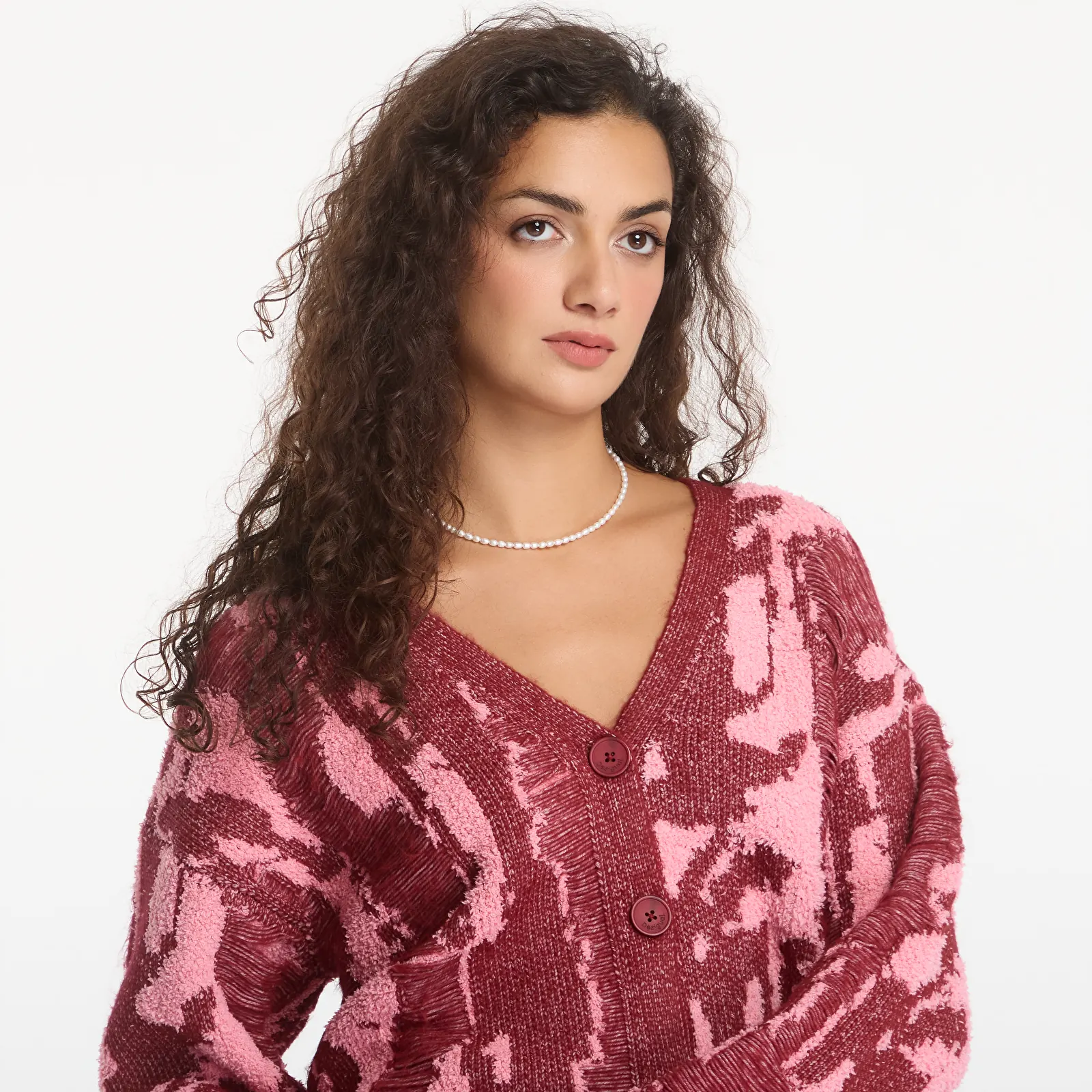 Kardigāni Desigual Jakee Pullover Red