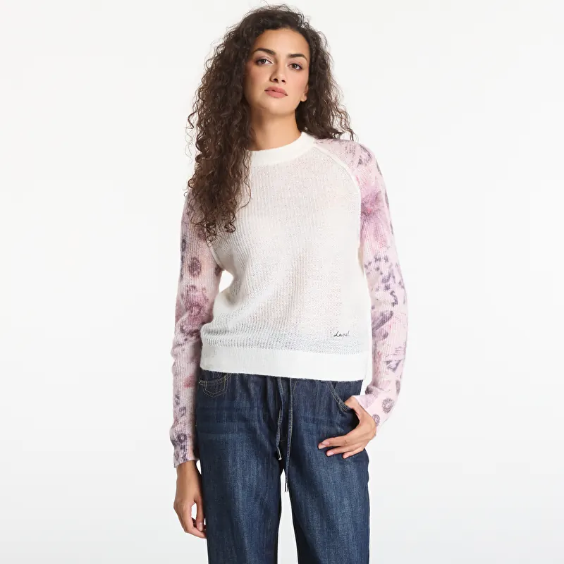 Πουλόβερ Desigual Fancybotanic Pullover White
