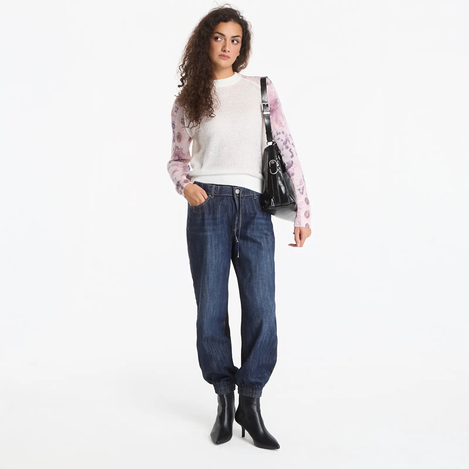 Πουλόβερ Desigual Fancybotanic Pullover White