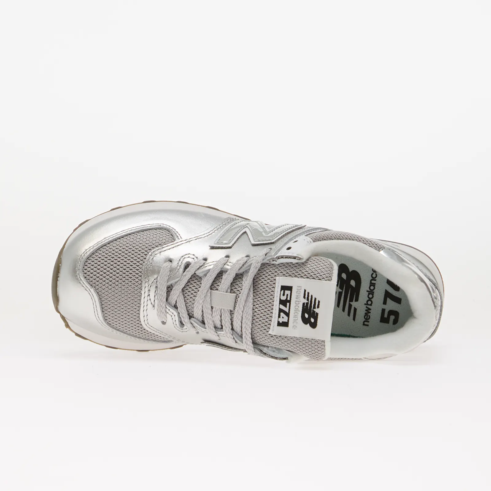 Zapatillas mujer New Balance W574 Silver Metallic/ White