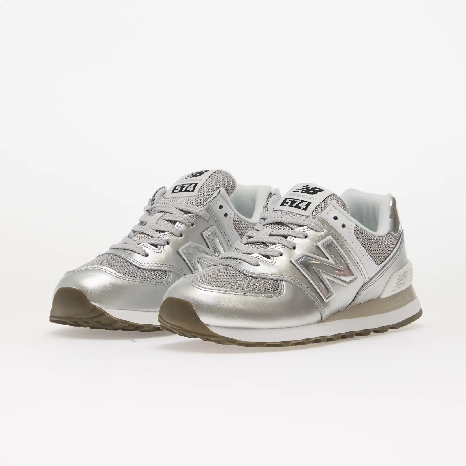 Zapatillas mujer New Balance W574 Silver Metallic/ White