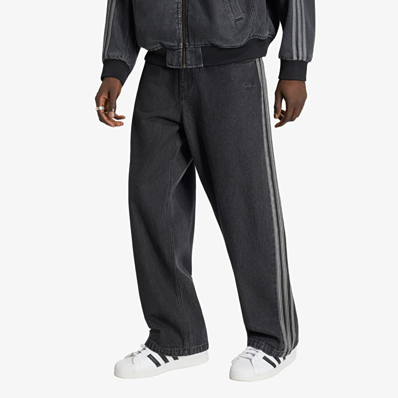 Jeans adidas SST Denim Jeans MID-RISE Straight Leg True Black Denim