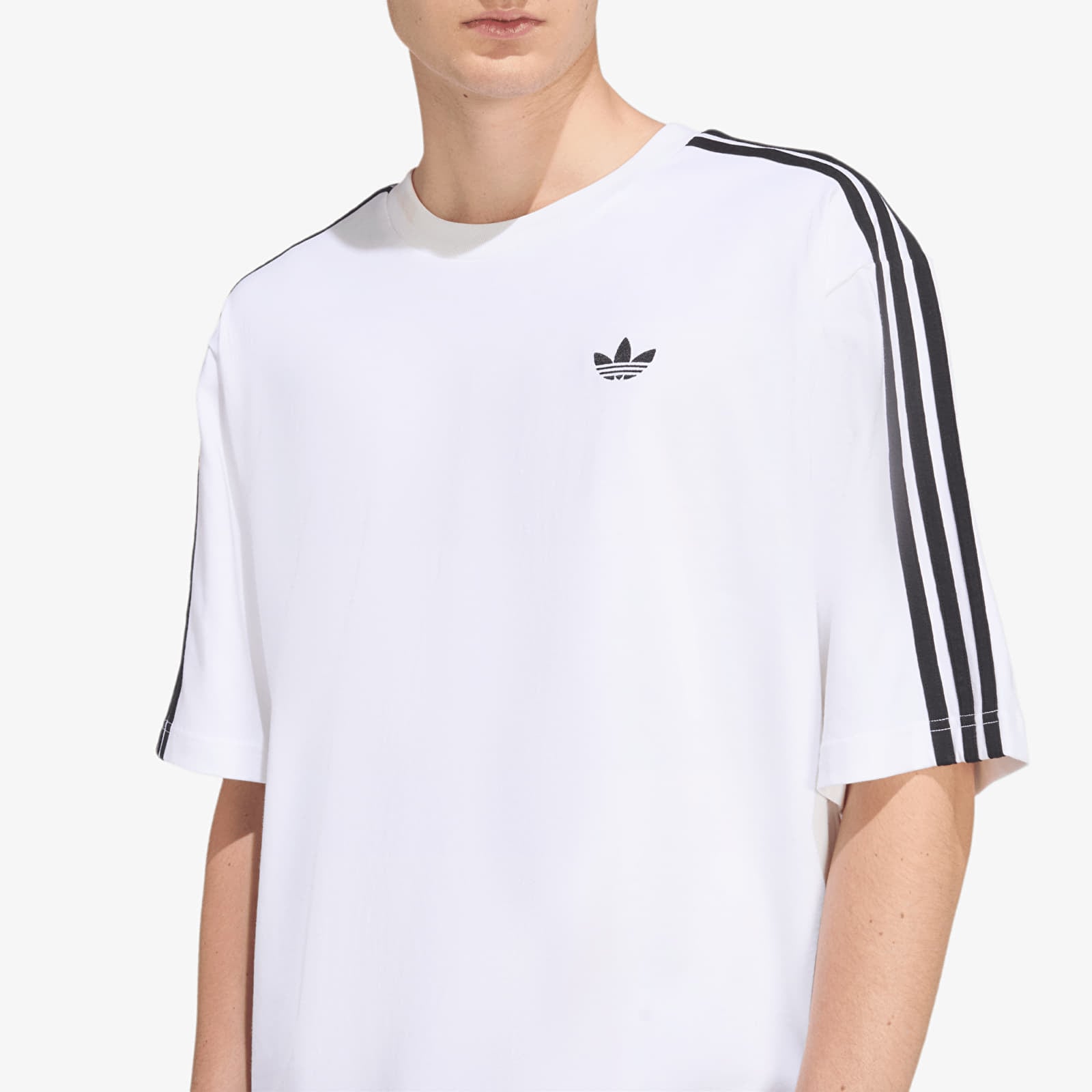 T-Shirts Männer adidas Adicolor 3-STRIPES Oversized T-Shirt White