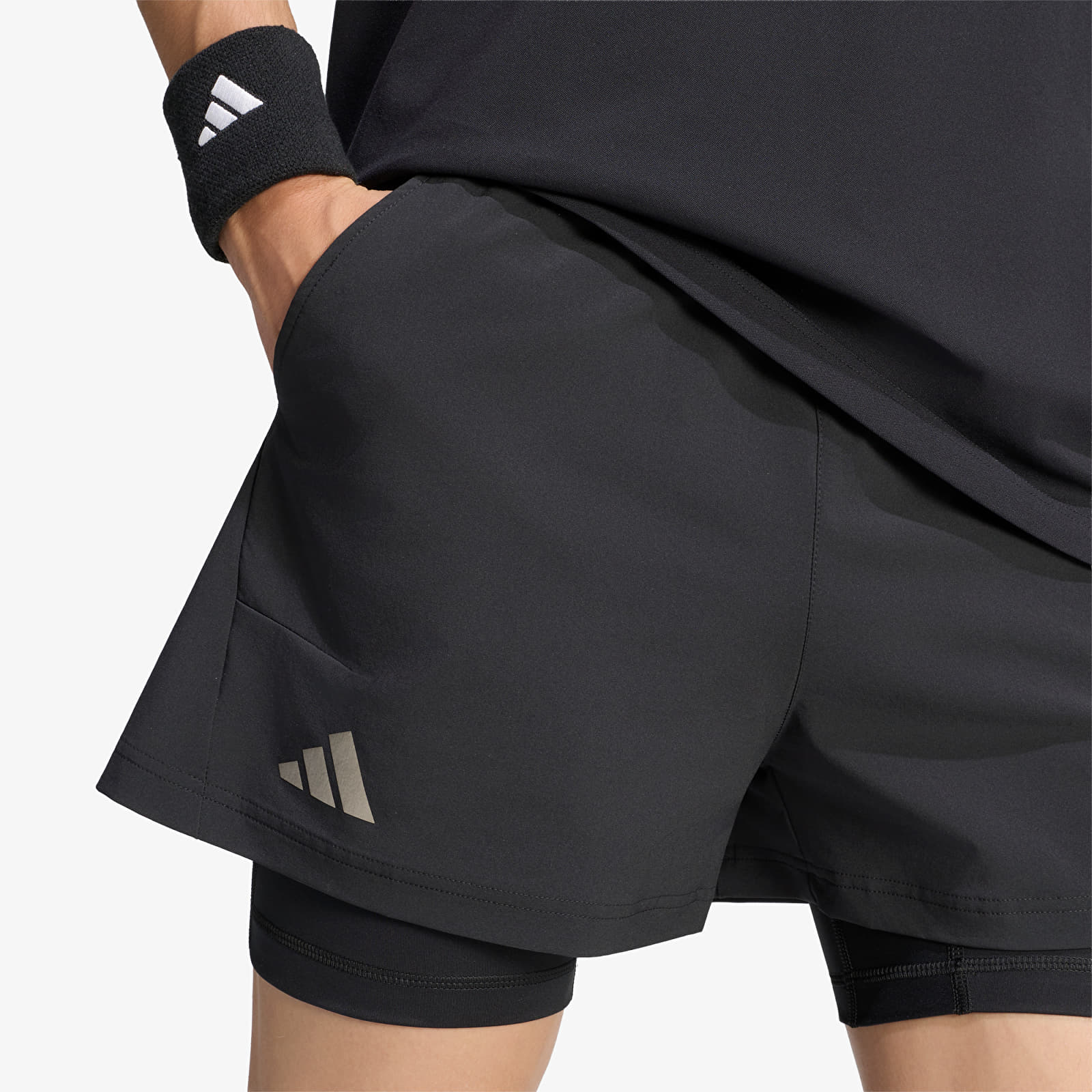Pánské kraťasy adidas Tennis Climacool Shorts & Tight Set Black