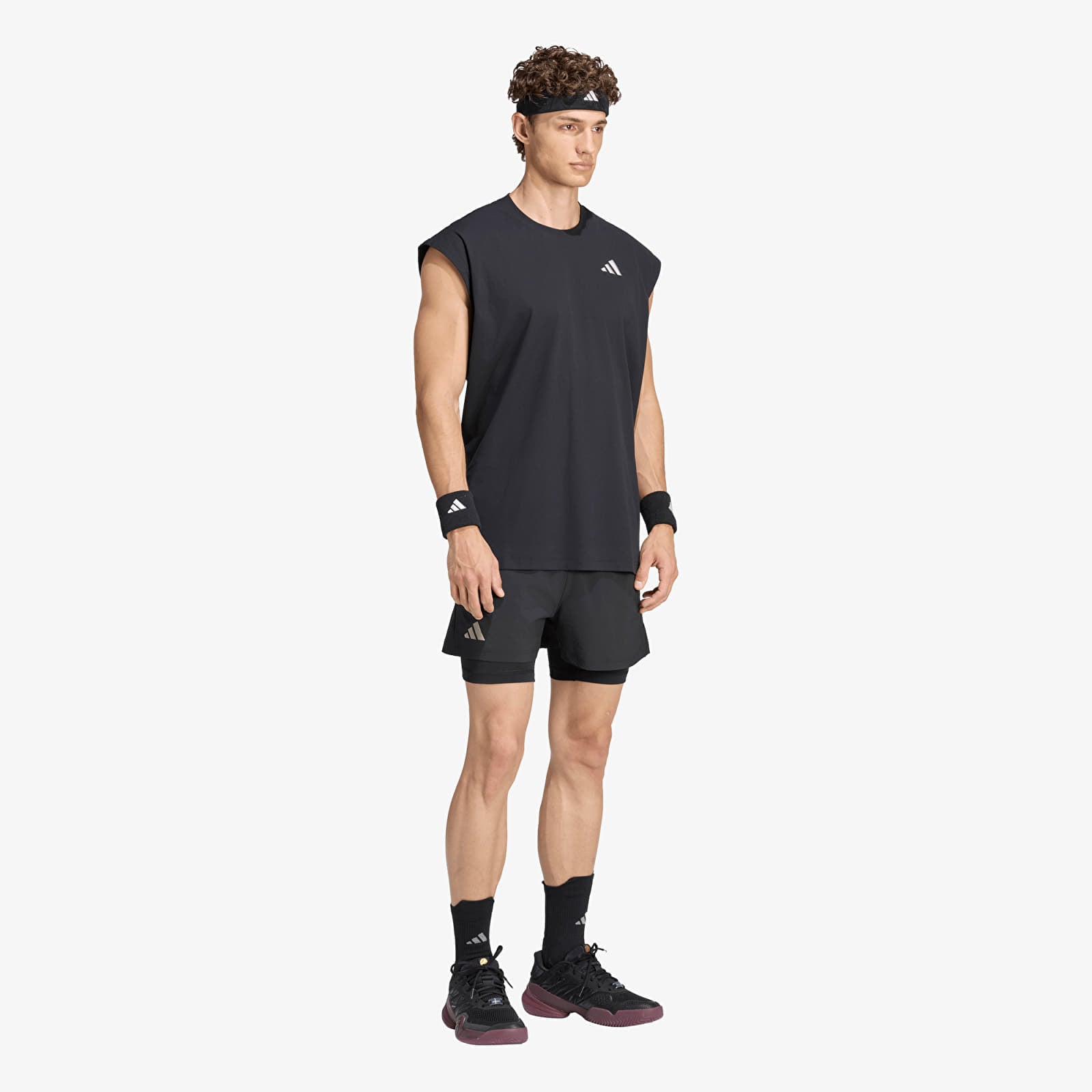 Pánské kraťasy adidas Tennis Climacool Shorts & Tight Set Black