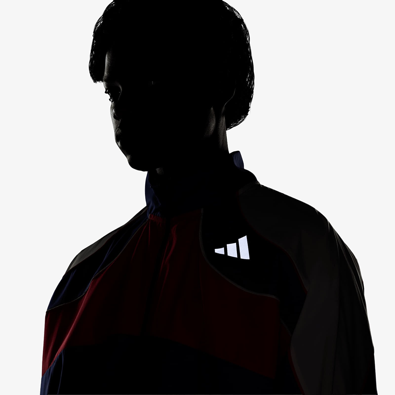 Kavajer för män adidas Adizero Archive Running Jacket Dual Indigo/ Semi Lucid Red/ White
