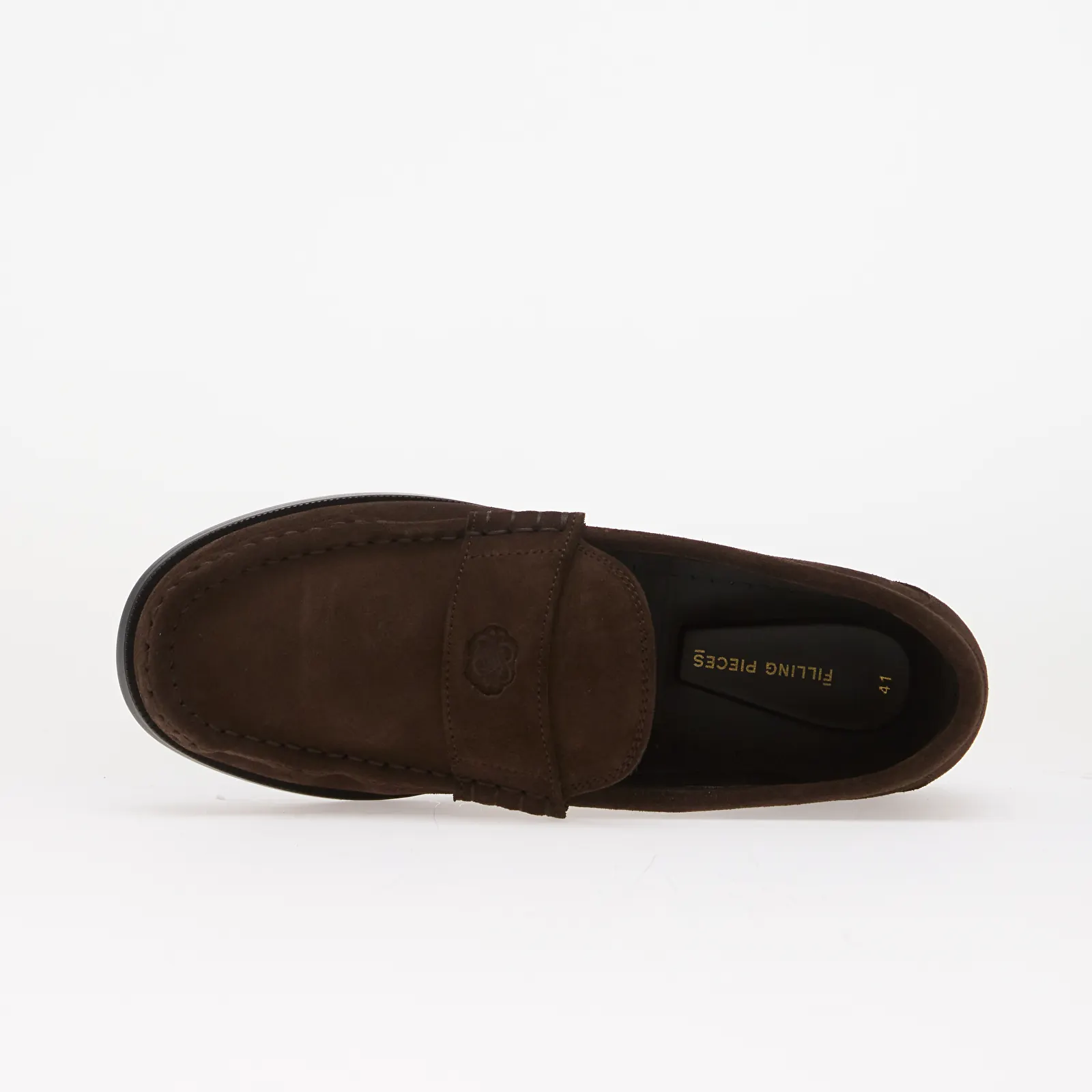 Herenschoenen Filling Pieces Lux Loafer Suede Chocolate