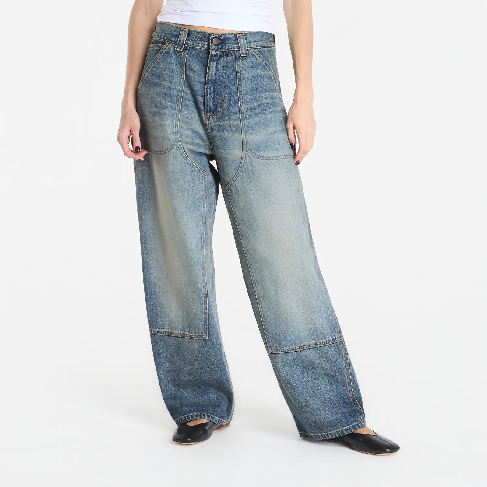 Men's jeans Carhartt WIP Oakland Pant Blue Worn Used Wash