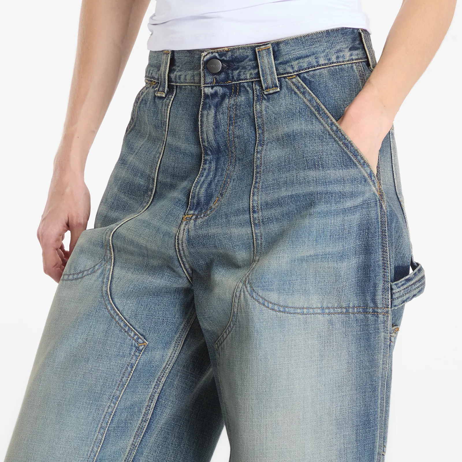 Men's jeans Carhartt WIP Oakland Pant Blue Worn Used Wash