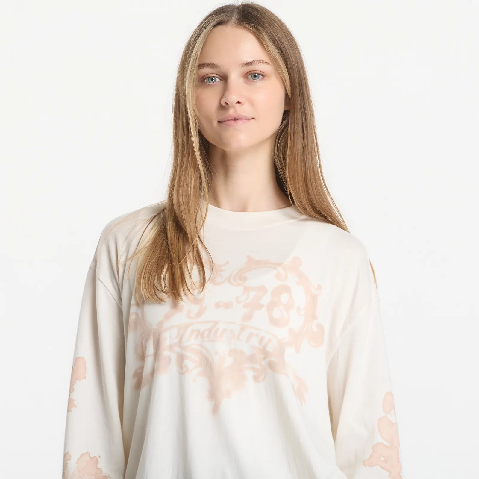Women's T-shirts Diesel T-Hilary-Ls-AA1 T-Shirt Off White