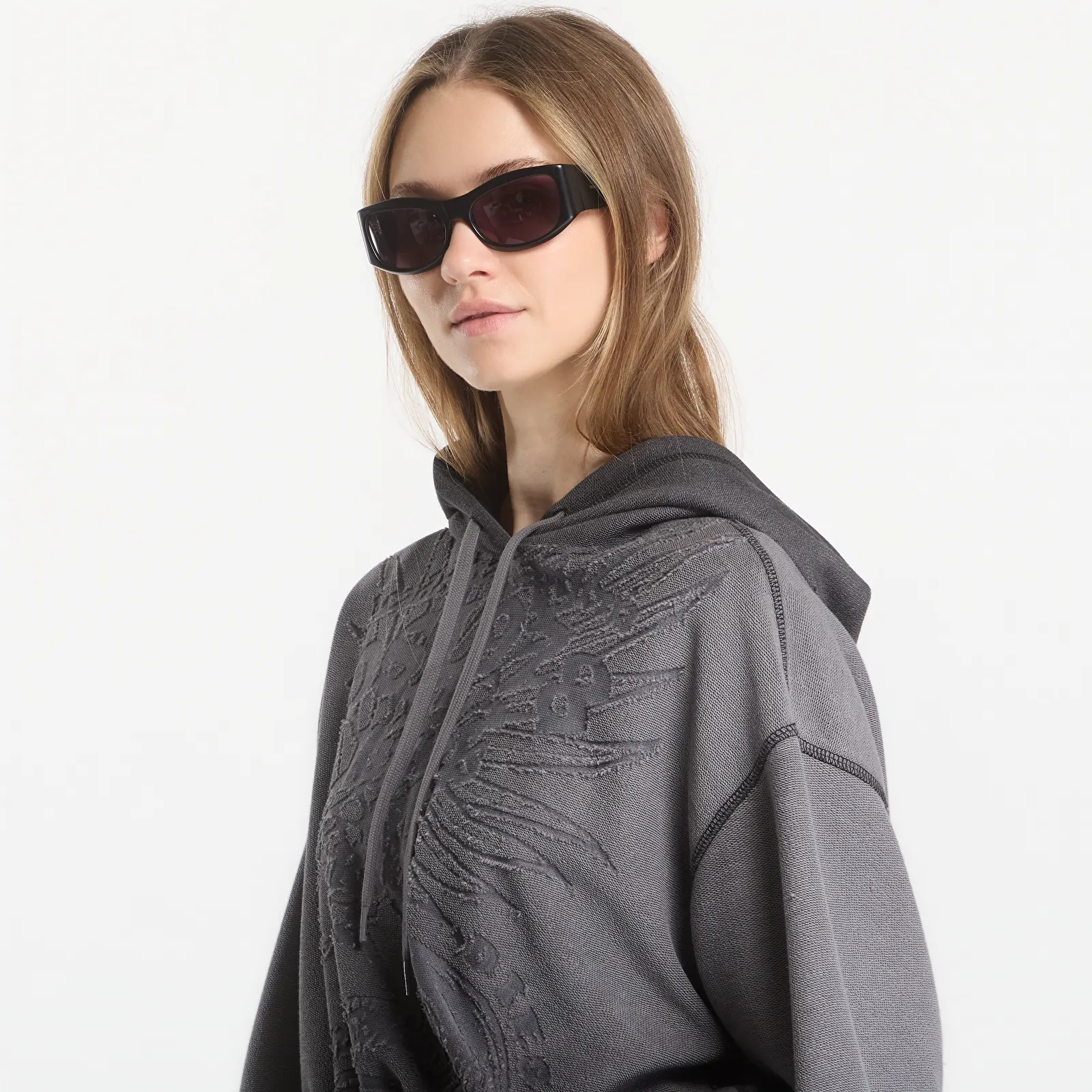 Dámske mikiny Diesel F-Sunny-Hood Sweat-Shirt Plum Kitten