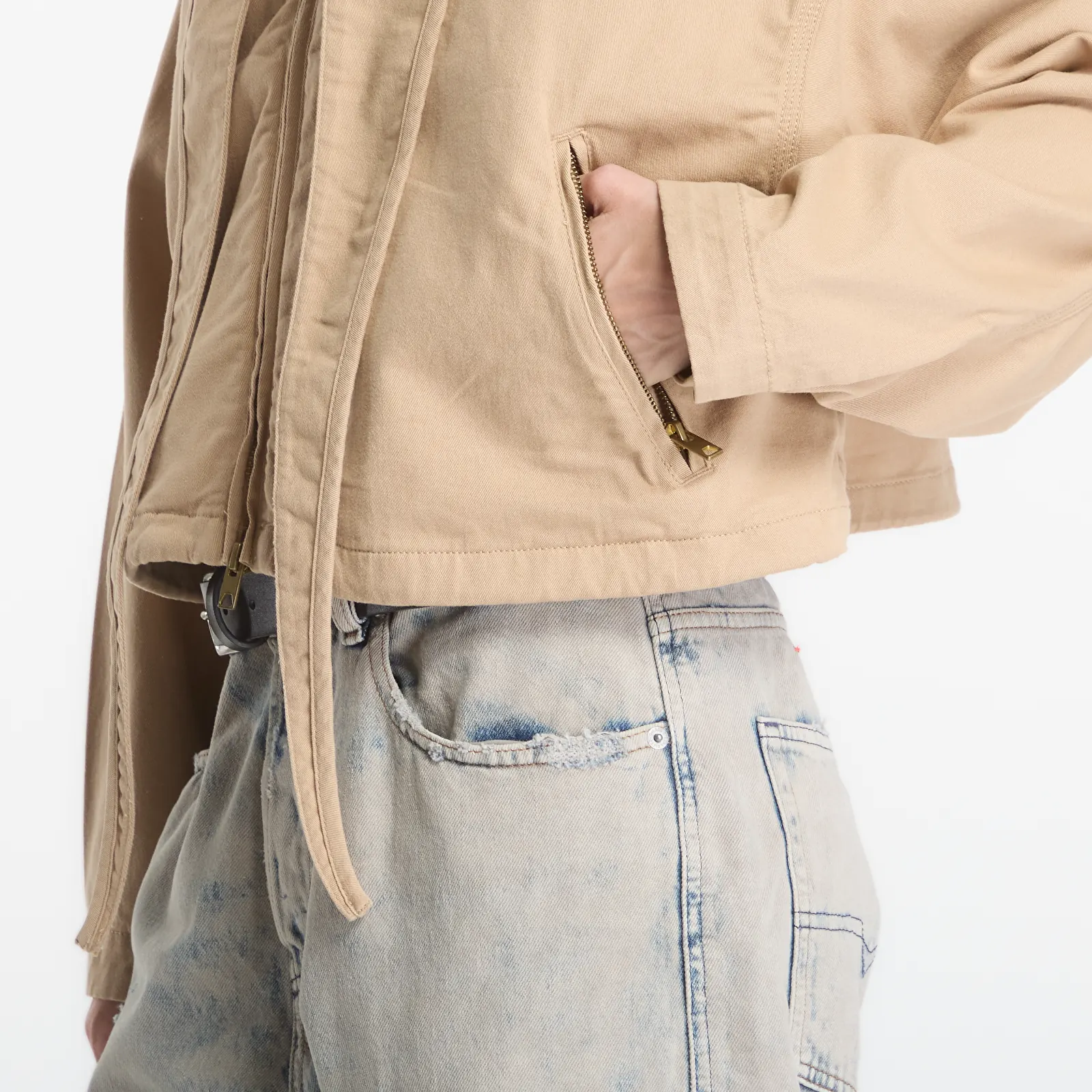 Dámské bundy Diesel G-Leamer-T1 Jacket Incense