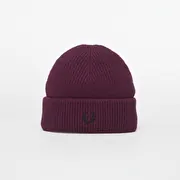 FRED PERRY Classic Wool Beanie Plum
