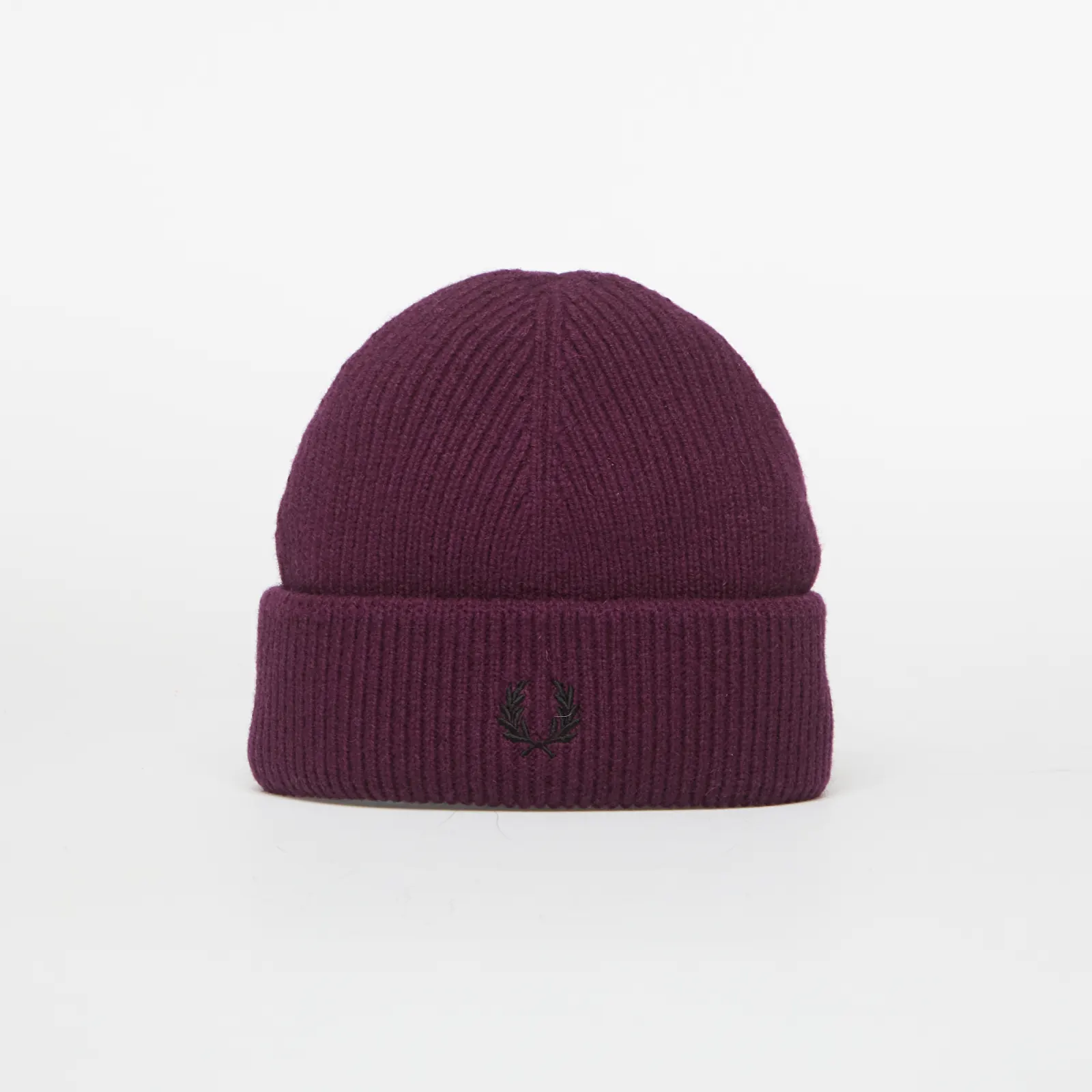 Hats FRED PERRY Classic Wool Beanie Plum