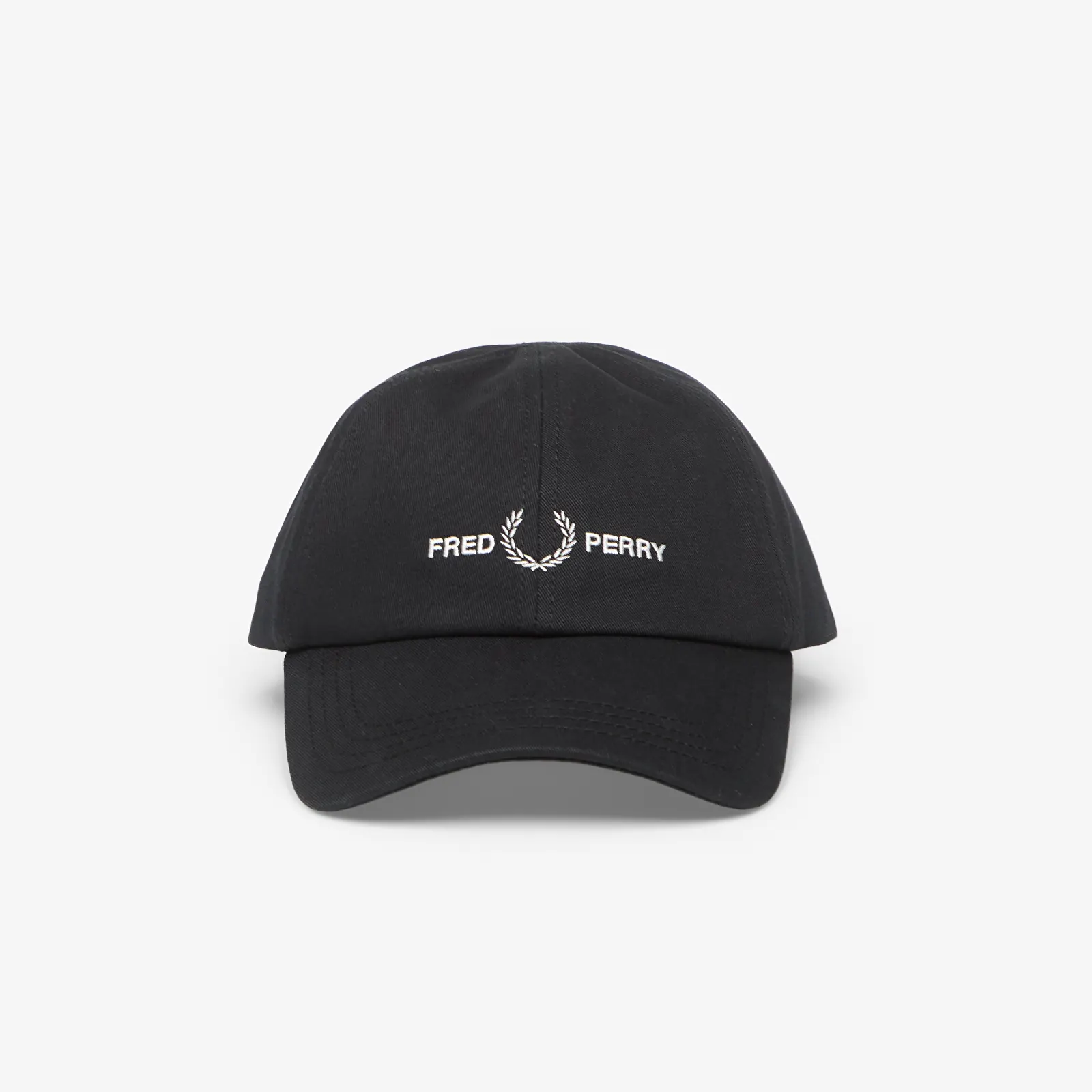Мъжки шапки FRED PERRY FLP Twill Cap Black/ Snow White