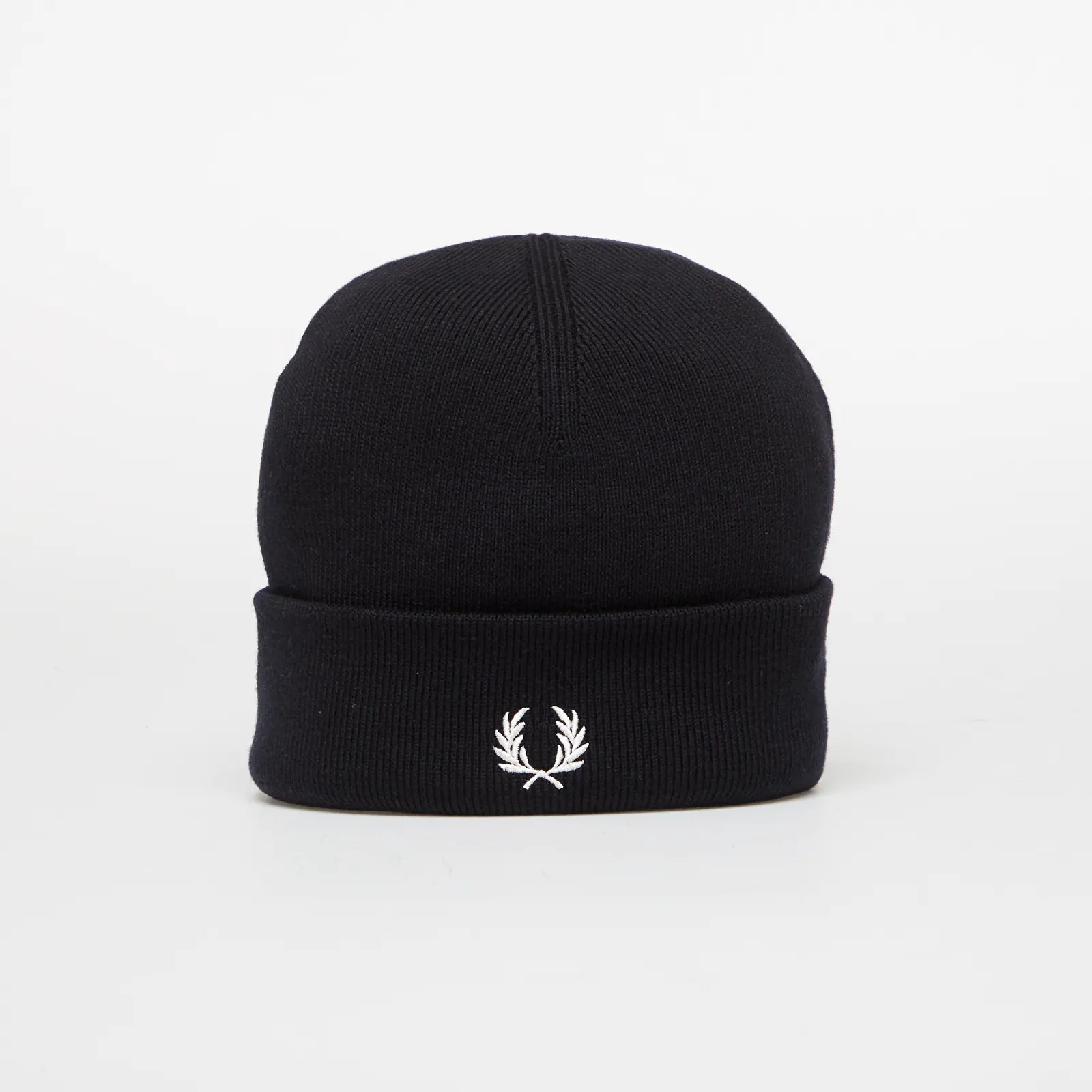 Moški klobuki FRED PERRY Classic Merino Wool Beanie Navy/ Snow White