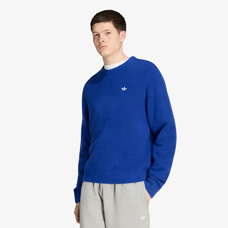Πουλόβερ adidas Trefoil Essentials Fully Knit Sweatshirt Bold Blue