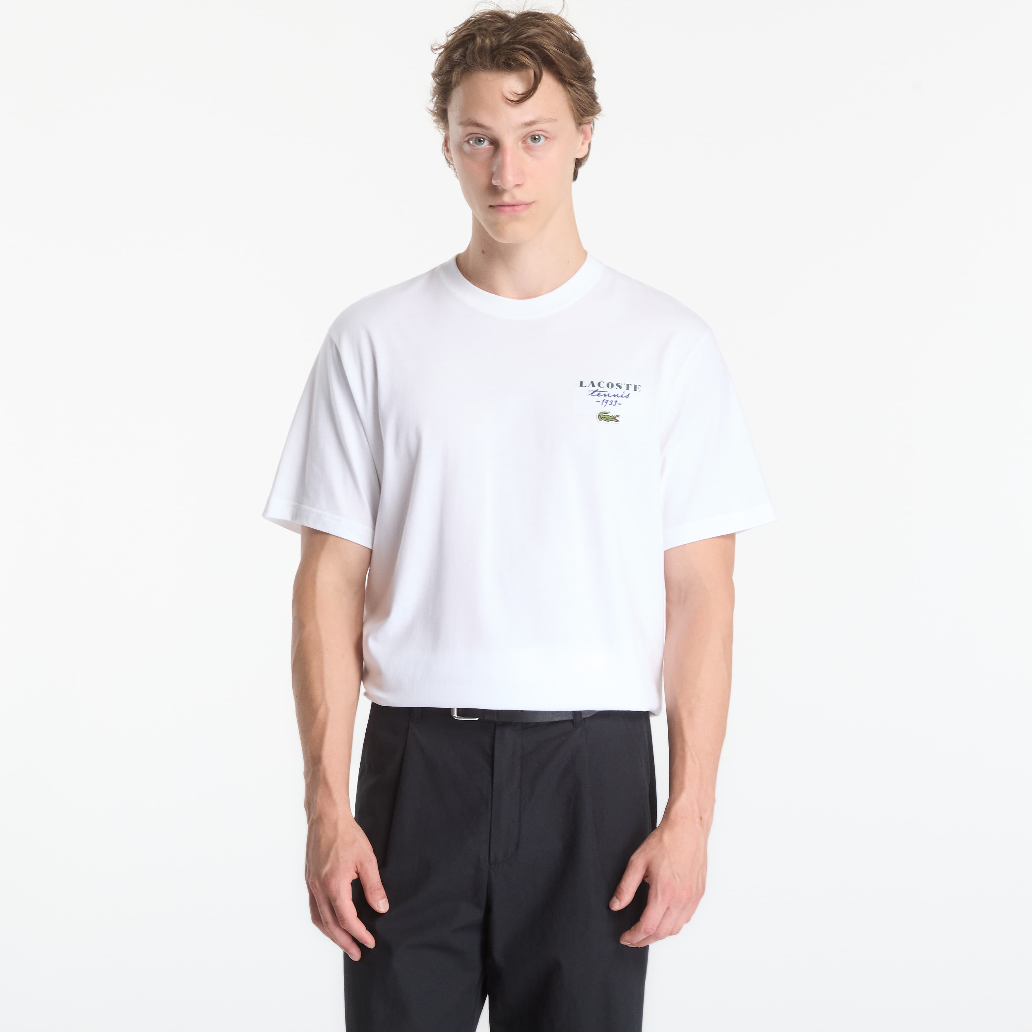 Тениска Lacoste Crewneck T-Shirts White 5