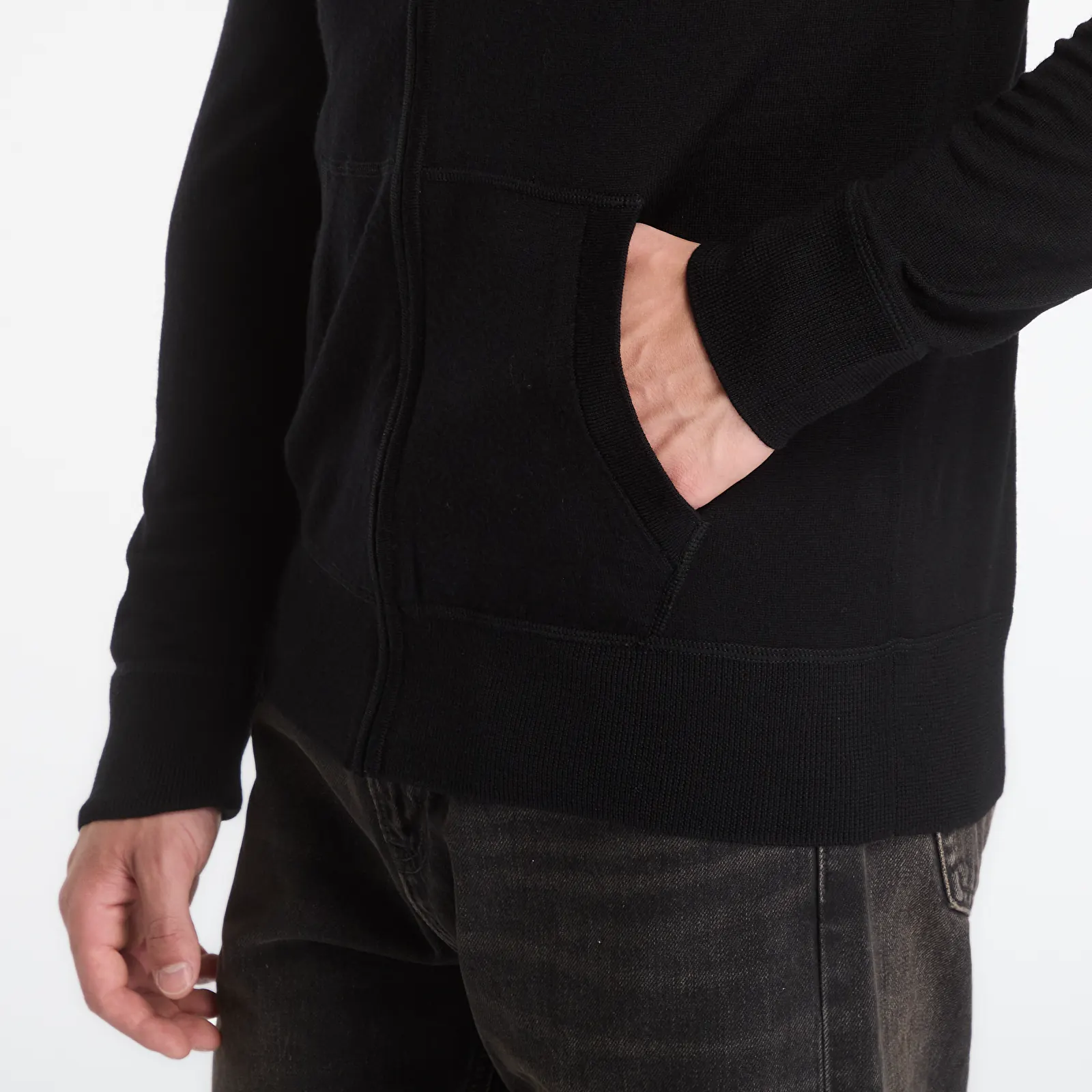 Camisolas AllSaints Mode Merino Zip Hoody Black