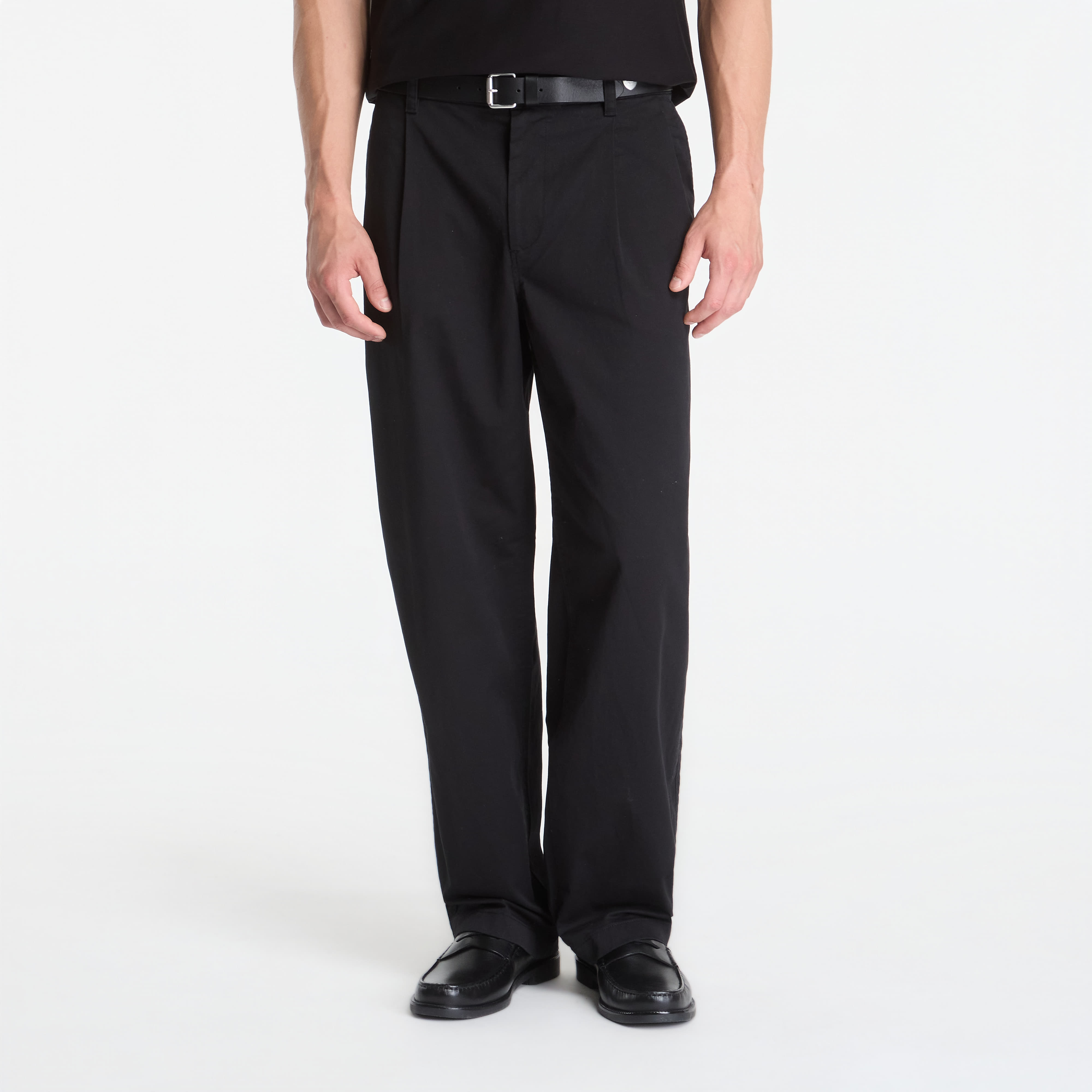 Панталони Calvin Klein Jeans Washed Comfort Cotton Half Elastic Pants Black 34