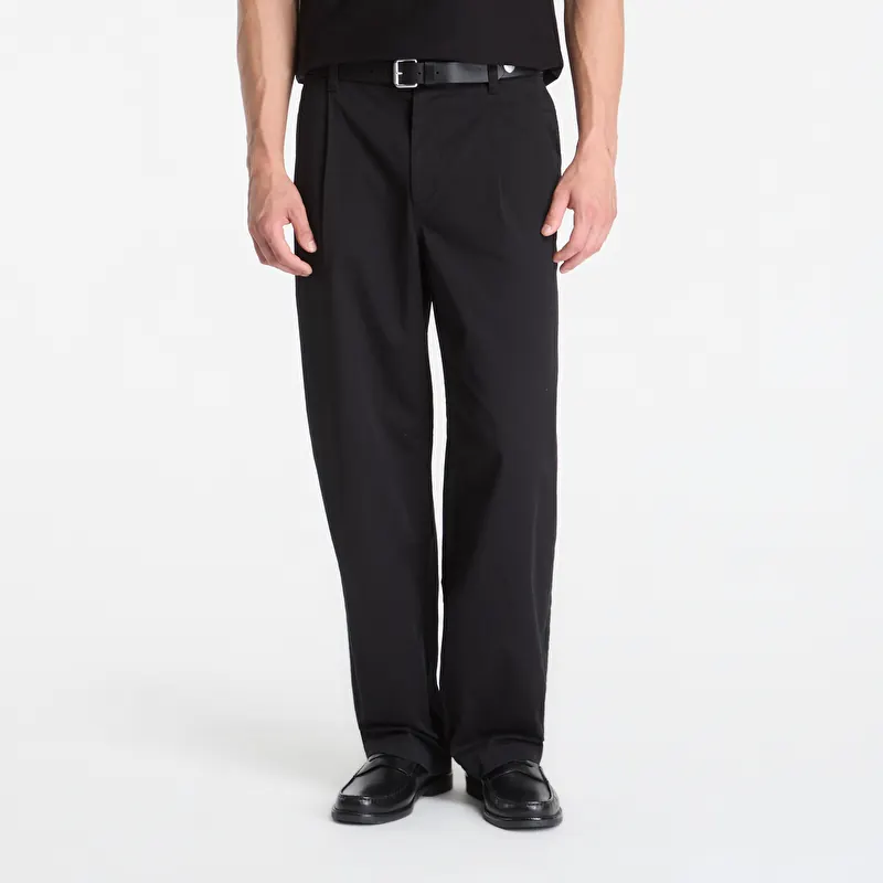 Calvin Klein Jeans Washed Comfort Cotton Half Elastic Pants Black