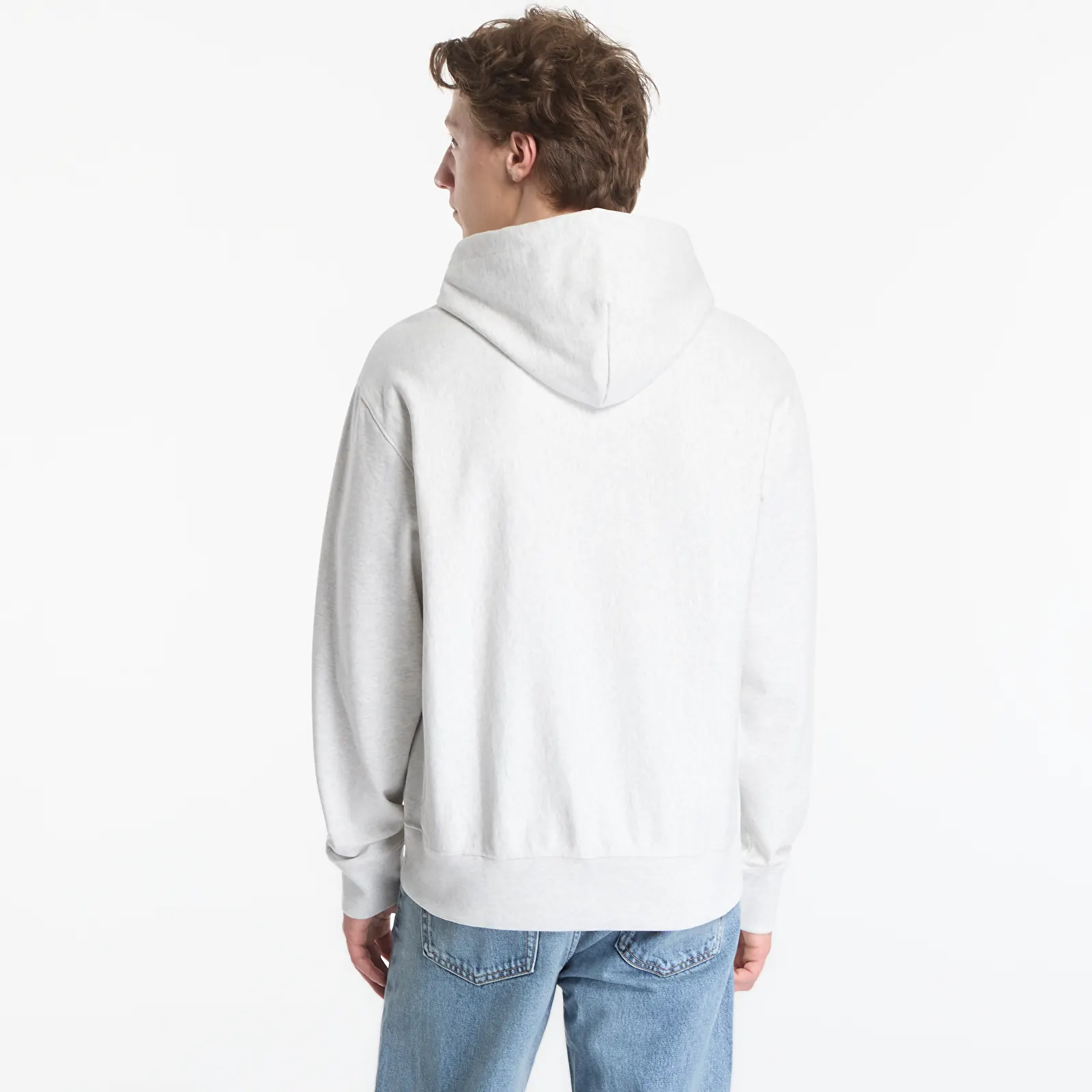 Mikiny Calvin Klein Jeans Ls Premium Terry Graphic Hoodie Snowy Heather